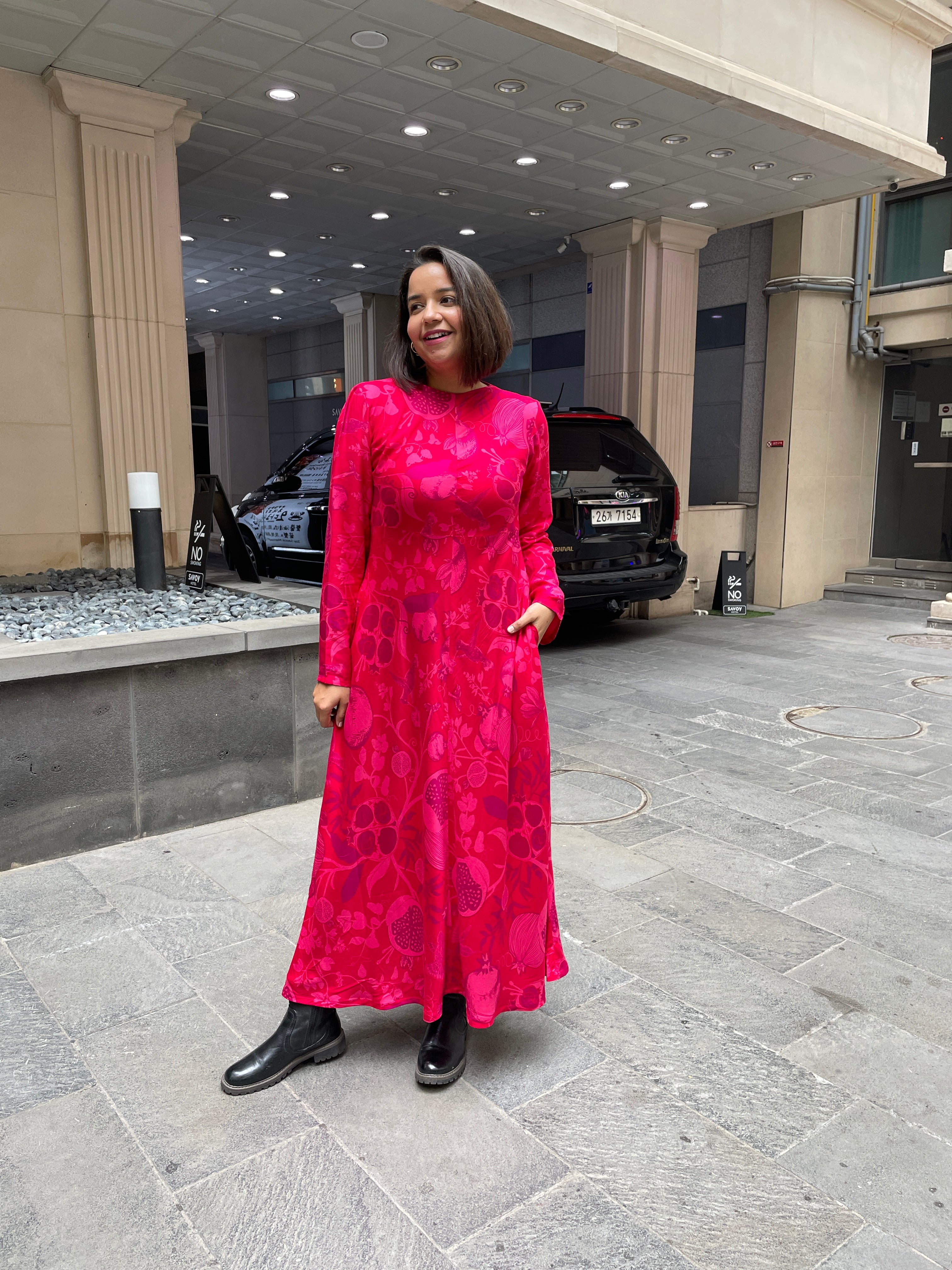 Pomegranate Maxi Dress image 1