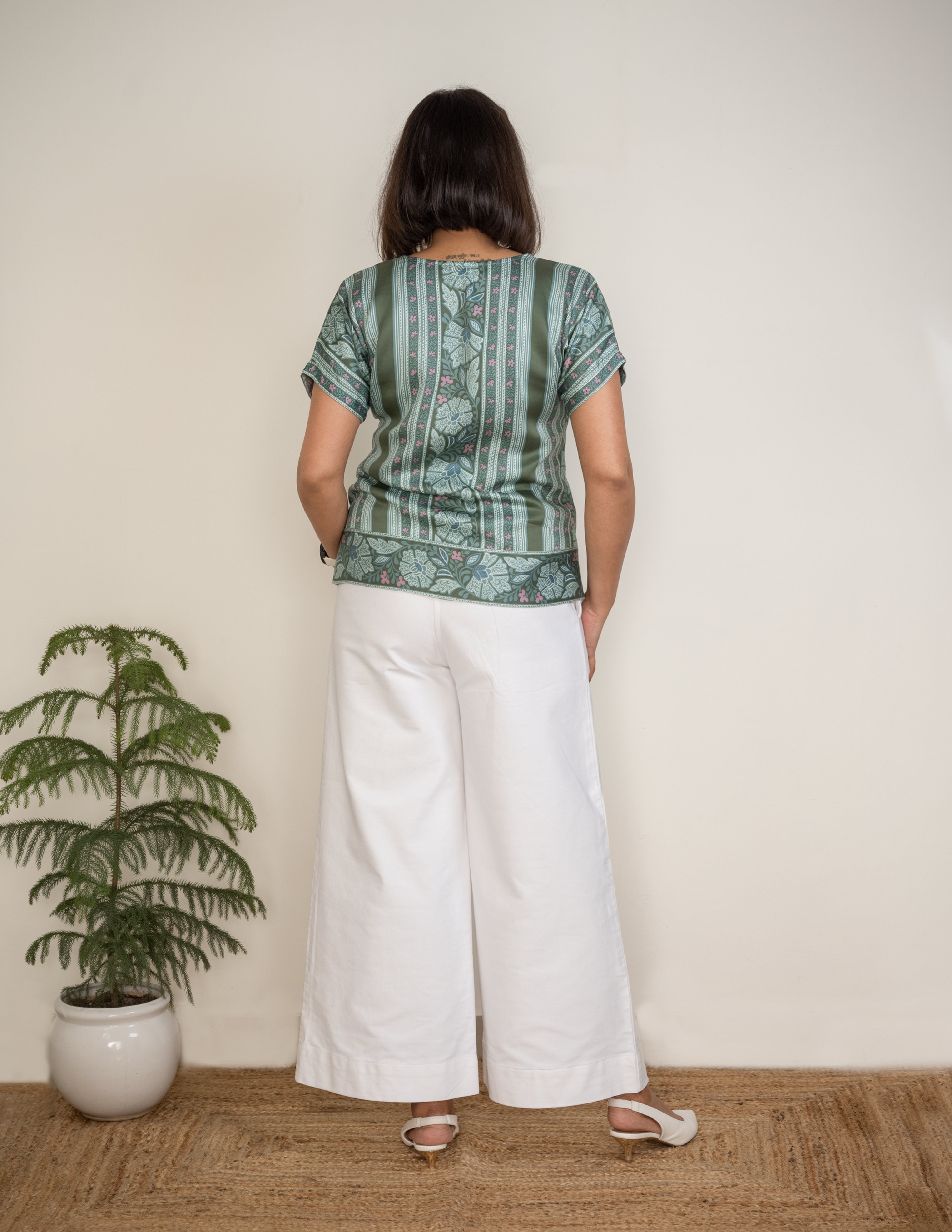 Army Green Formal Top image 3