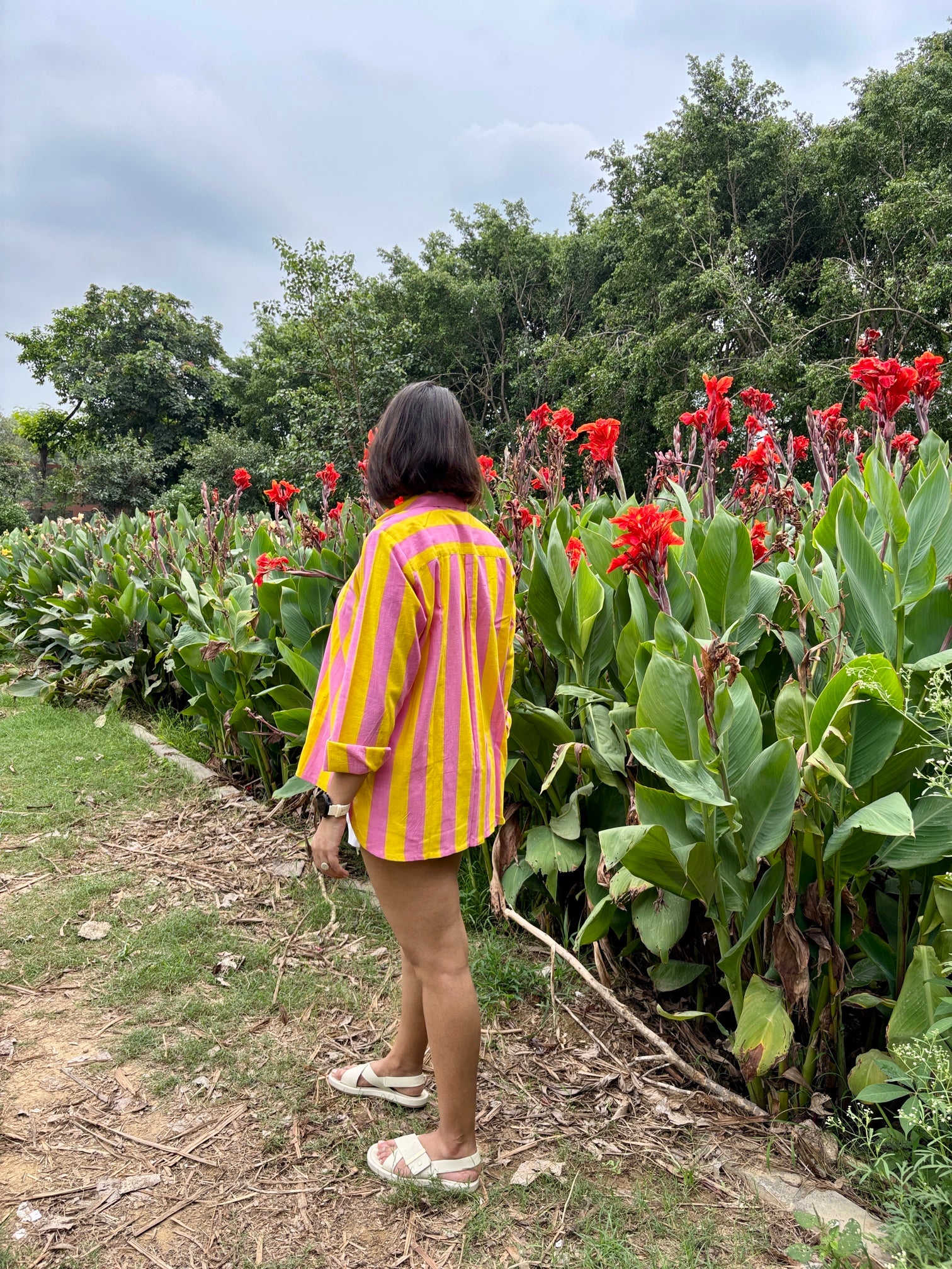 Sunbeam Yellow Stripe Cotton-Linen Shirt image 2