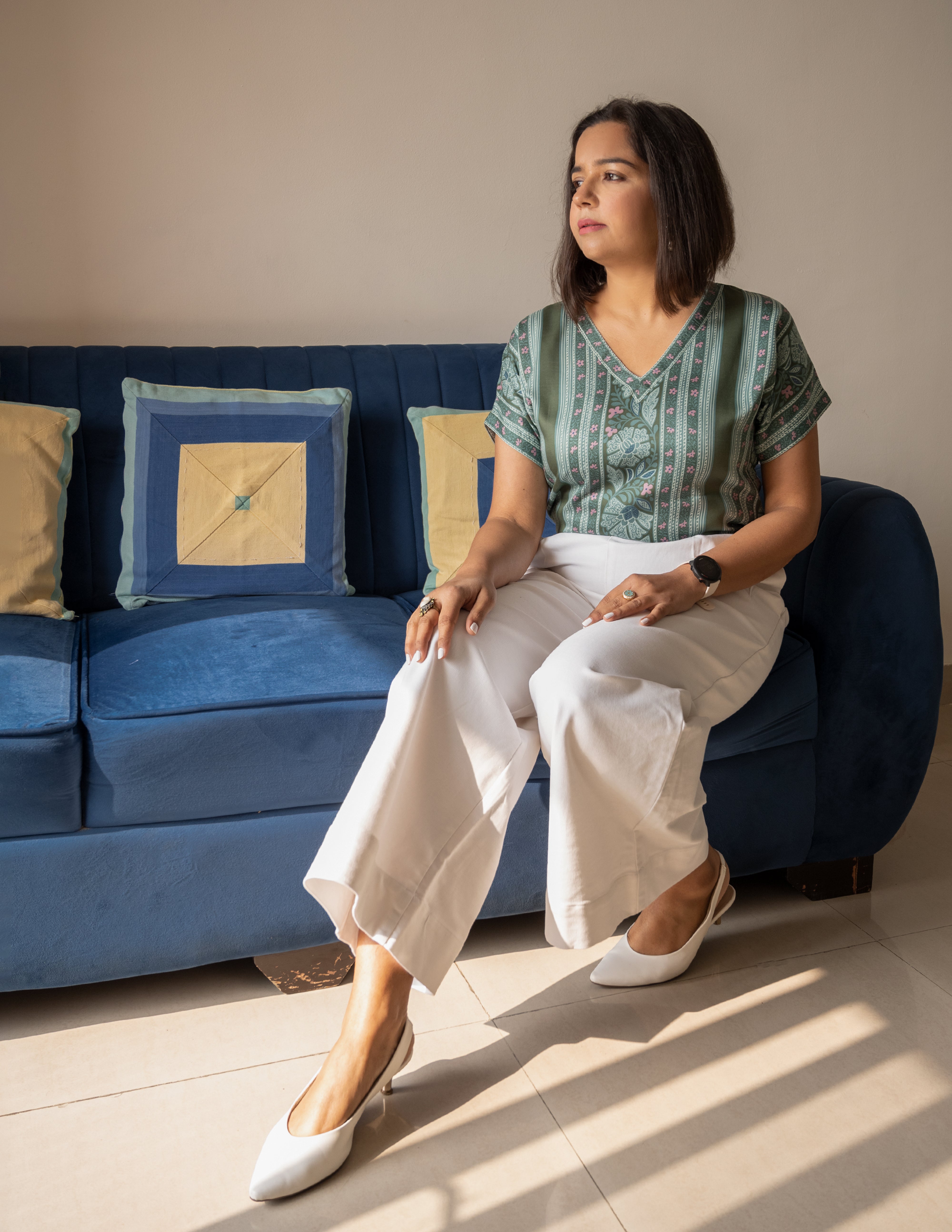 Army Green Formal Top image 4