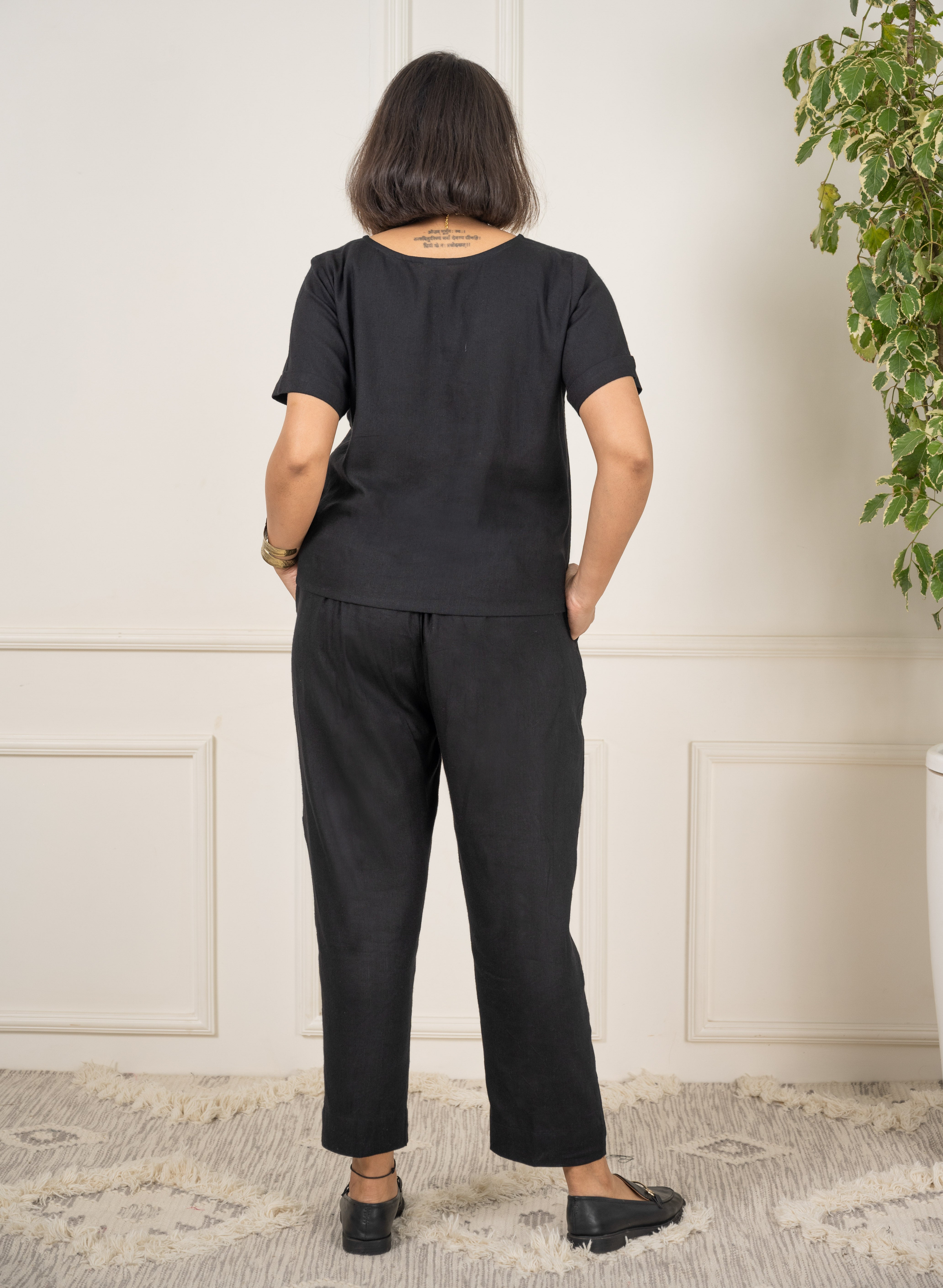 Linen Black Top image 1