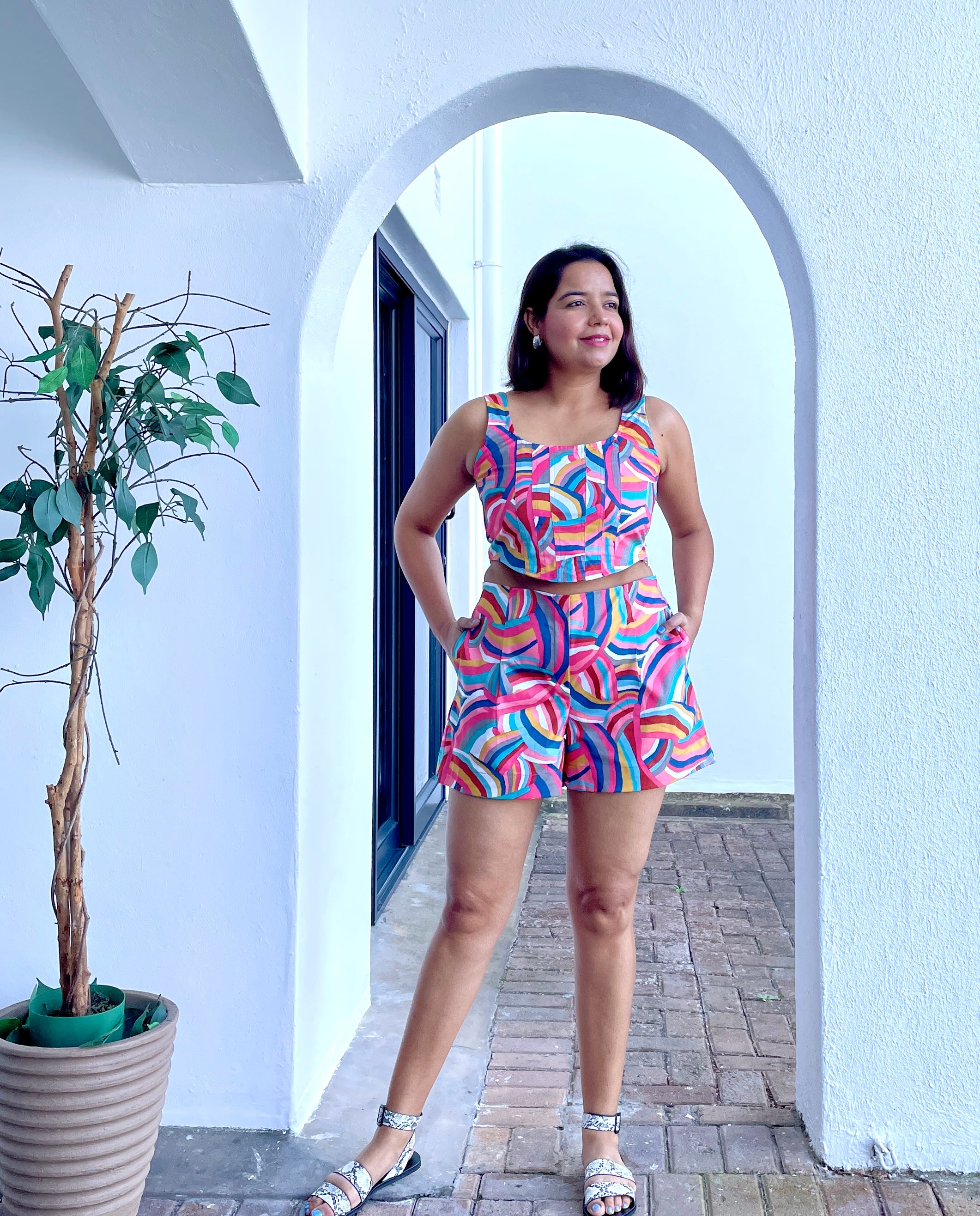 Rainbow Cotton Coord Set of 2 image 0