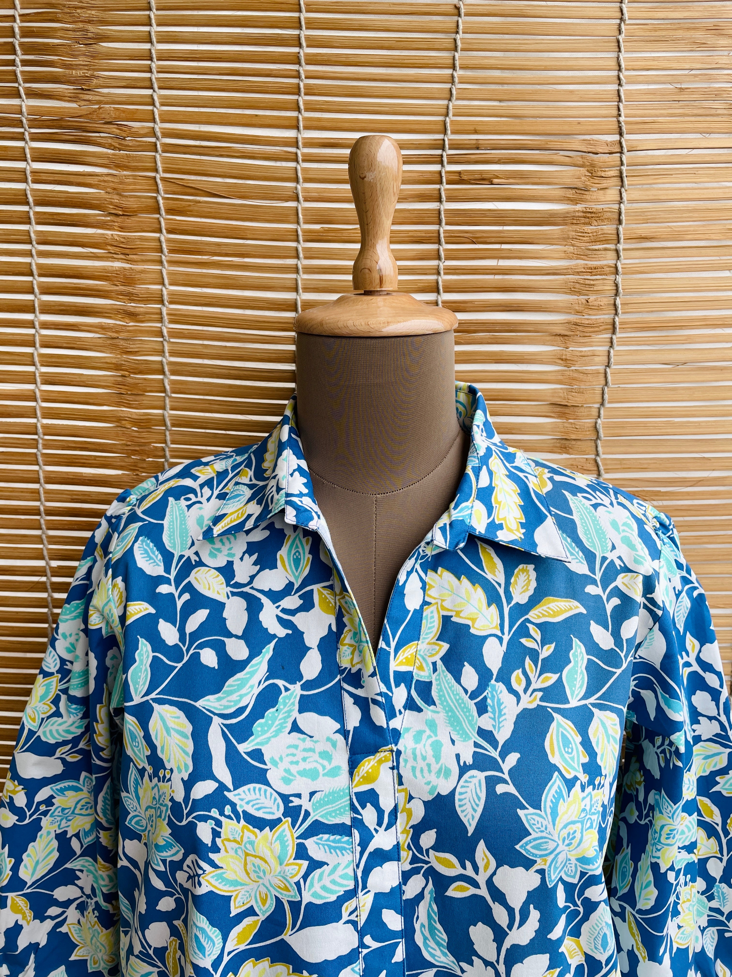 Blue Cotton Kurta Dress image 1