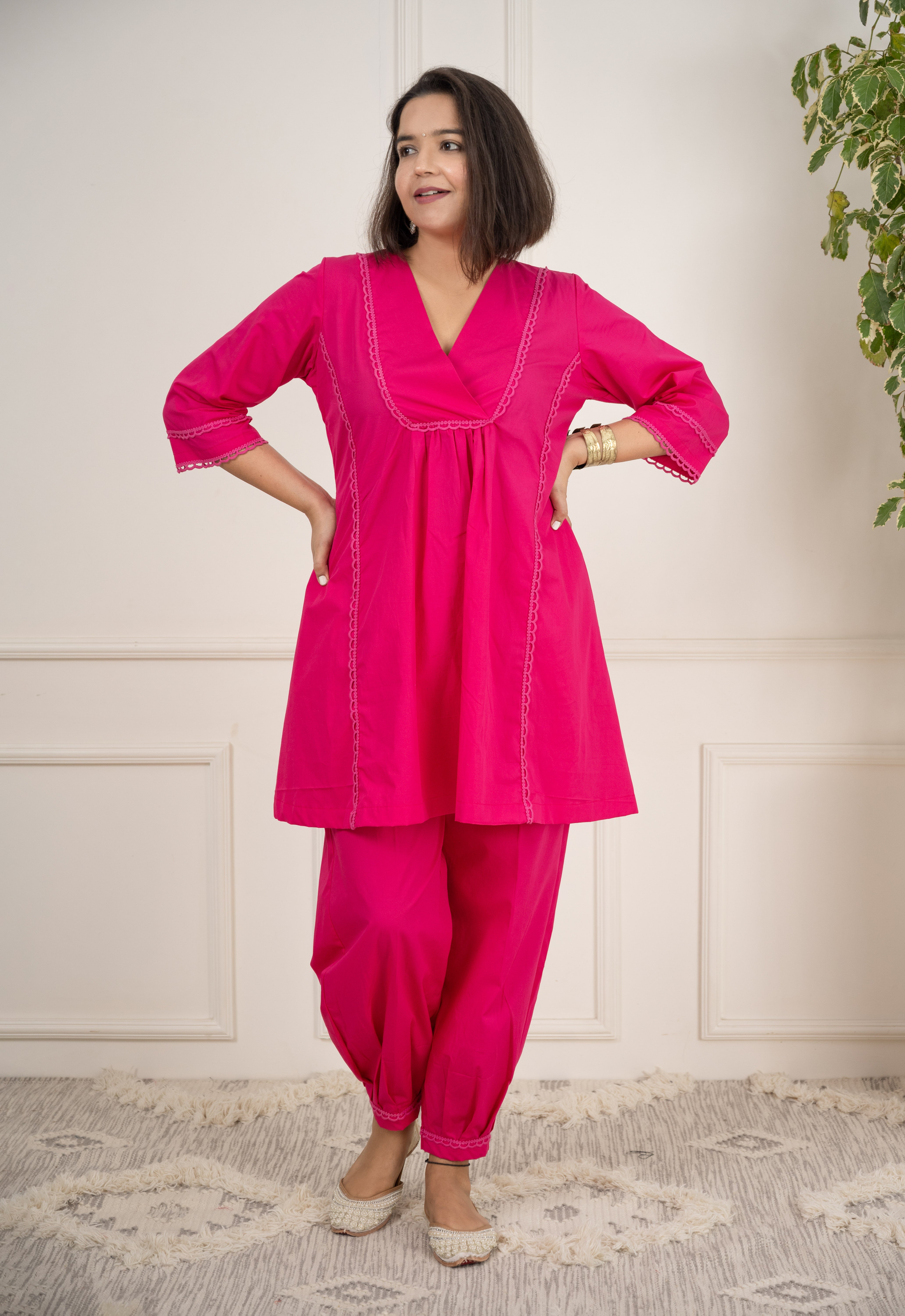 Magenta Kurta Set image 0