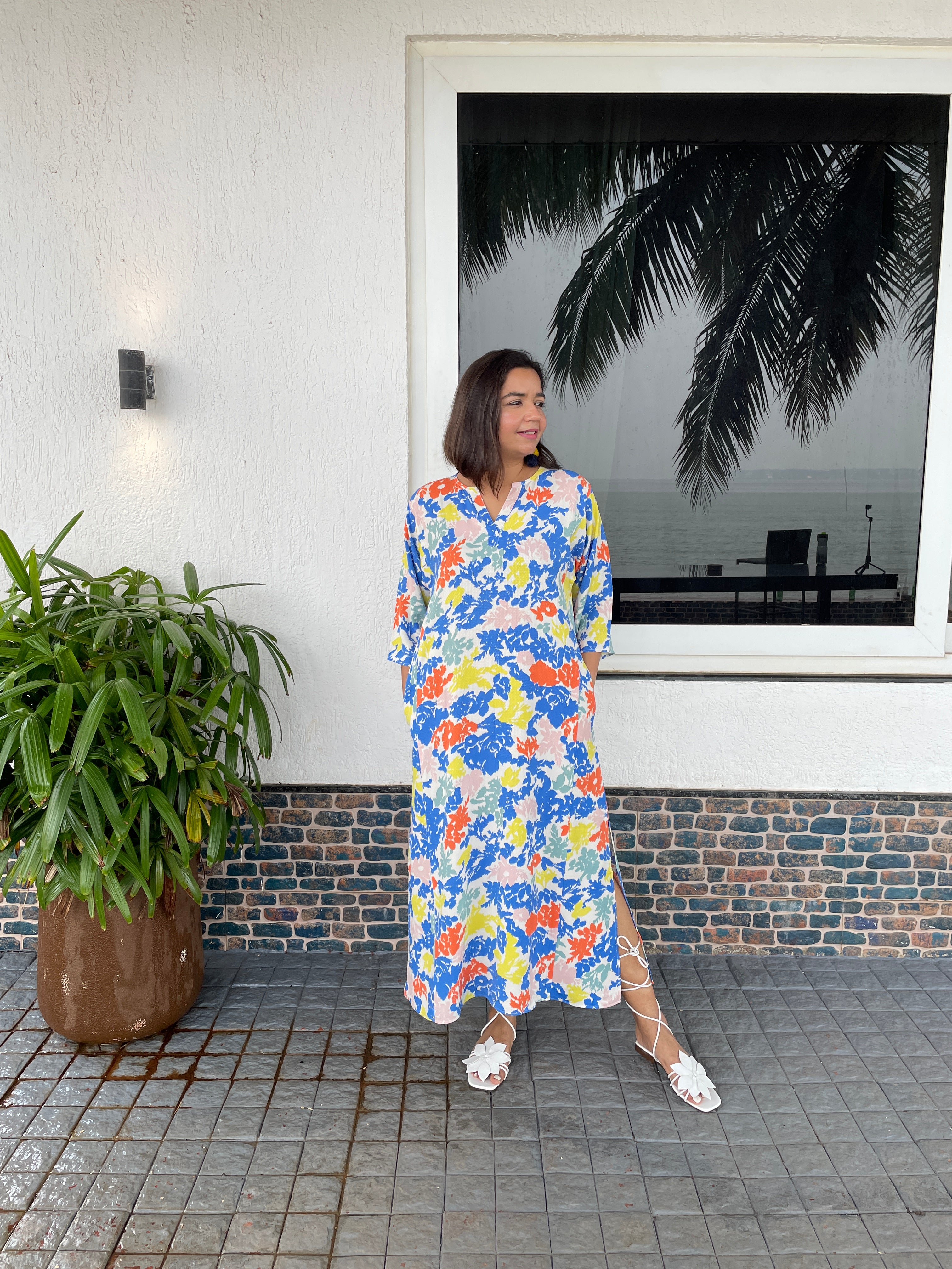 Multicolor Anti fit Long Dress image 2