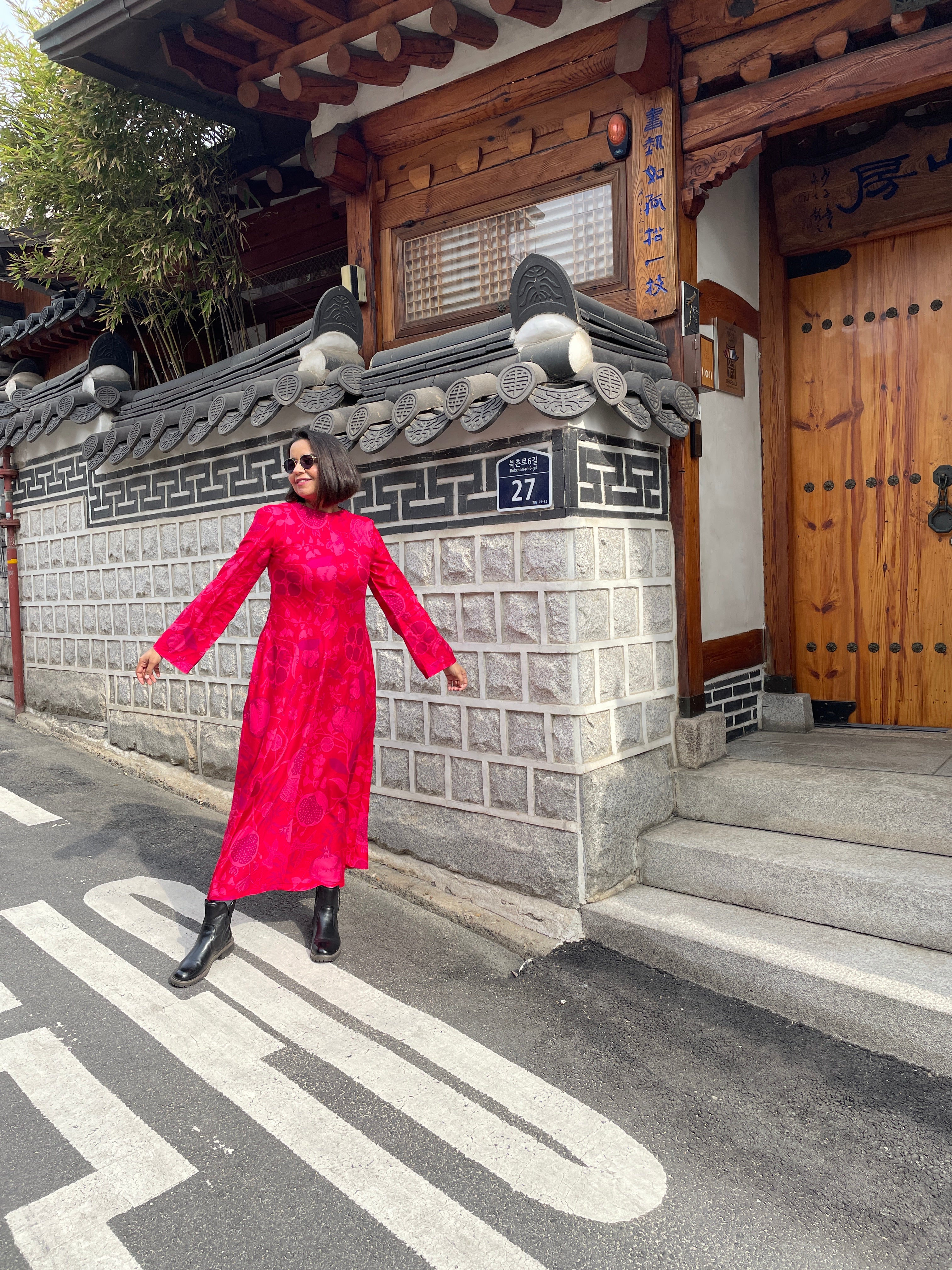 Pomegranate Maxi Dress image 5