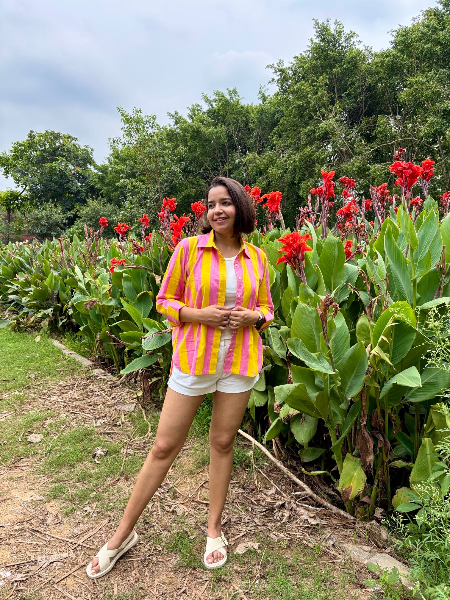 Sunbeam Yellow Stripe Cotton-Linen Shirt image 8