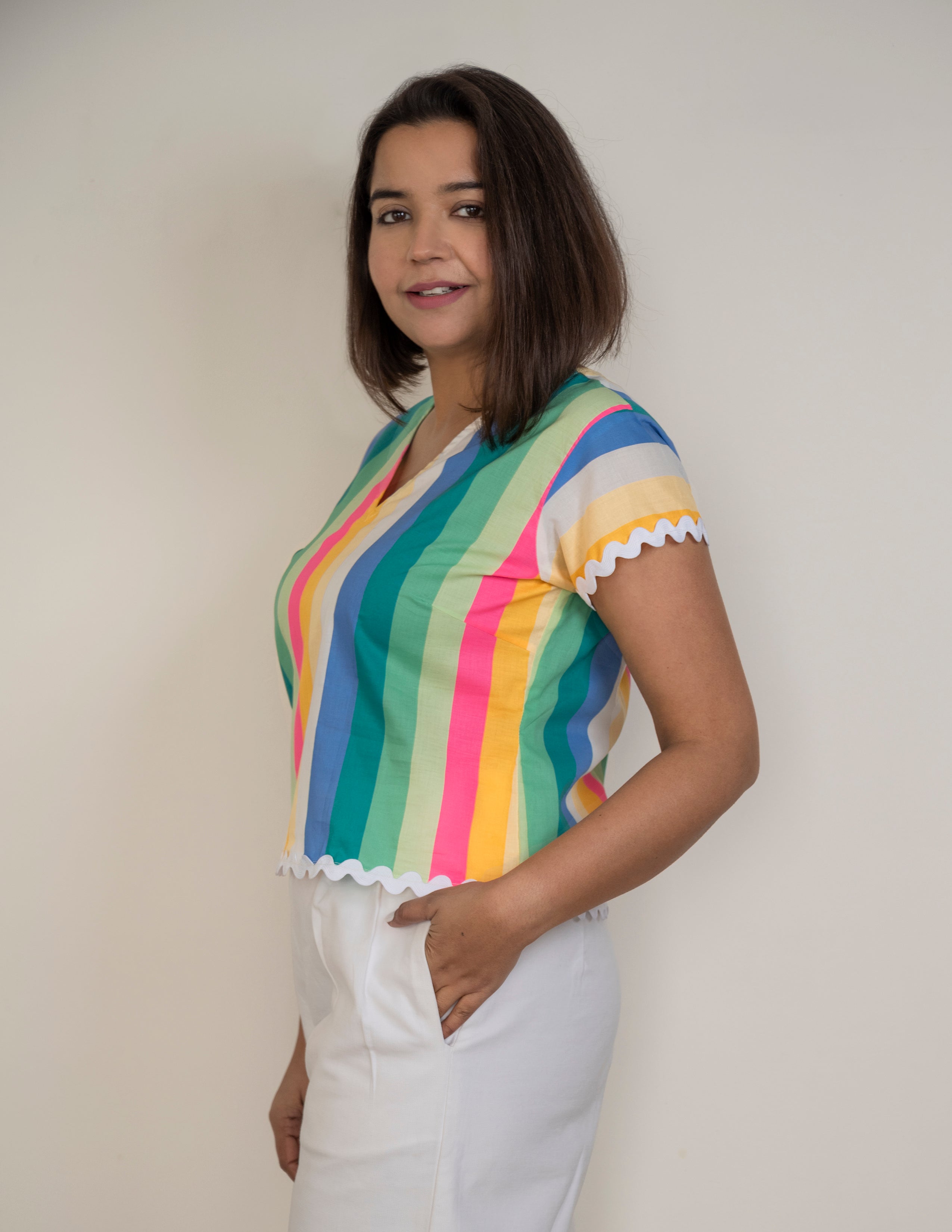 Rainbow Lace Top image 1