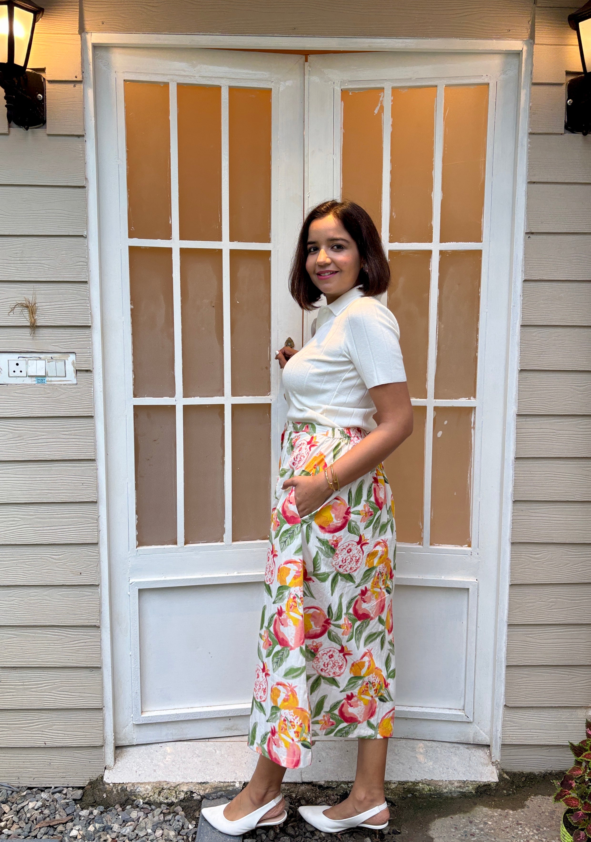 Peach Blossom Midi Skirt image 2