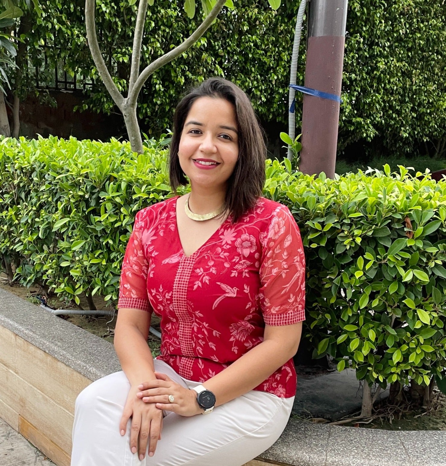 Red Organza Top image 2