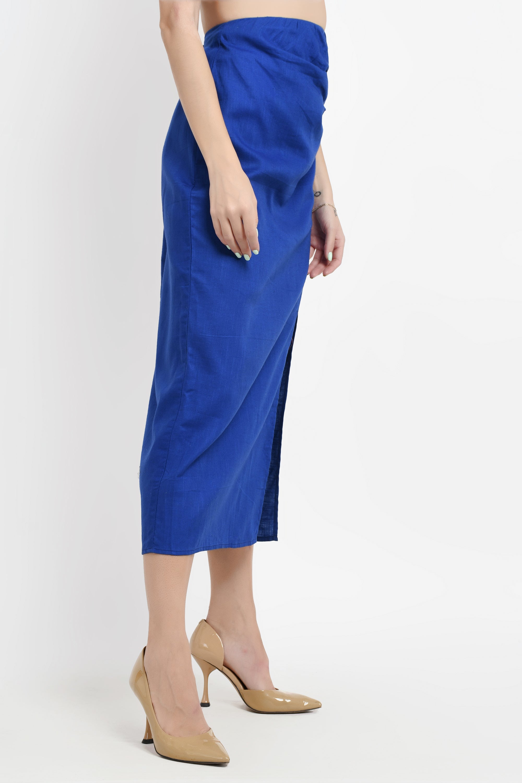 Royal Blue Midi Skirt image 6