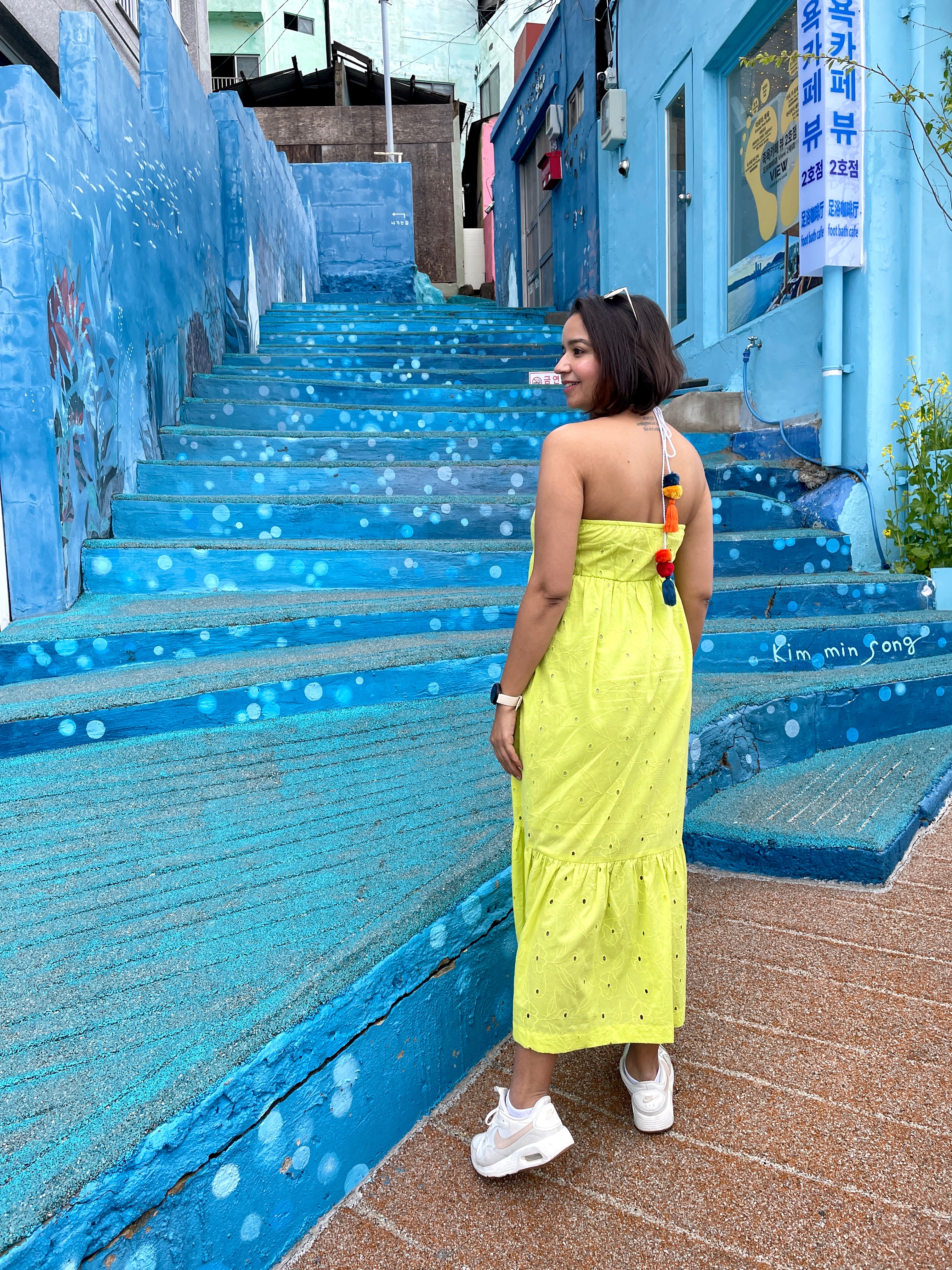 Lime Green Halter Dress image 1