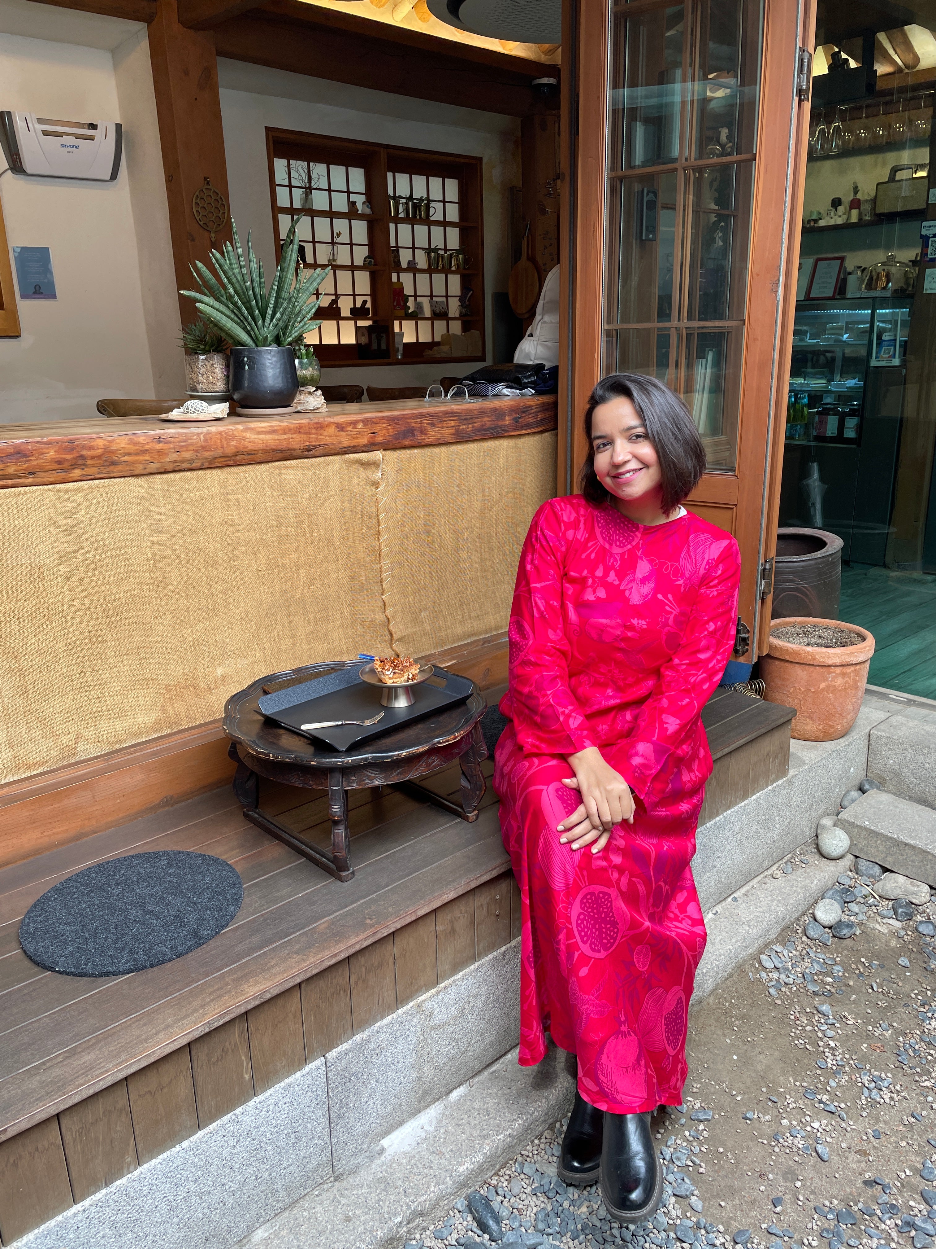 Pomegranate Maxi Dress image 7