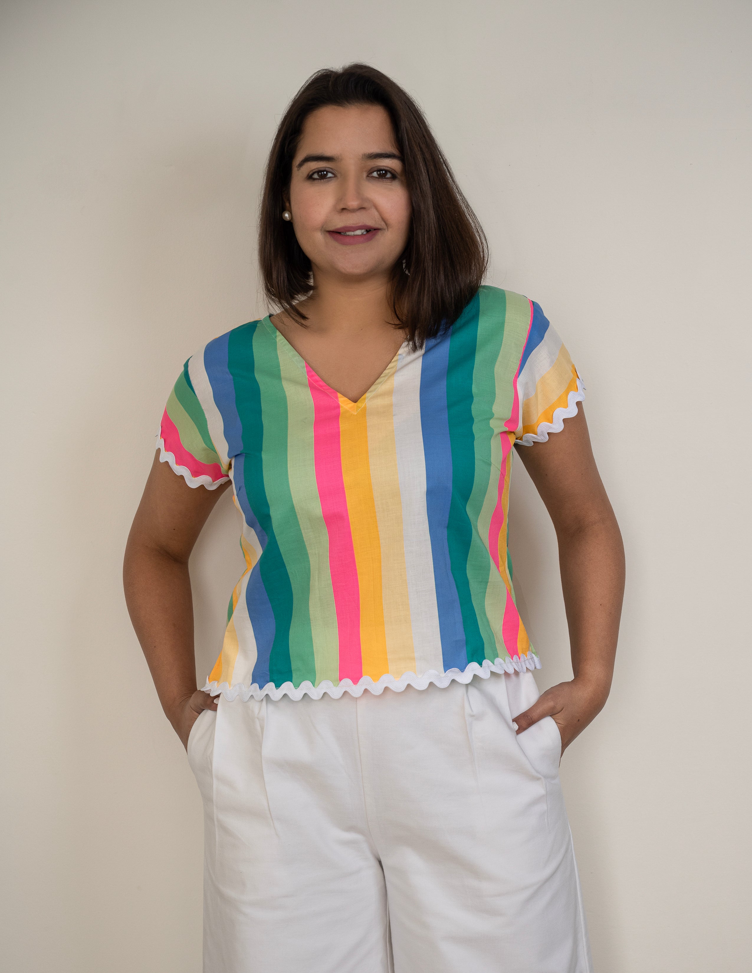 Rainbow Lace Top image 0