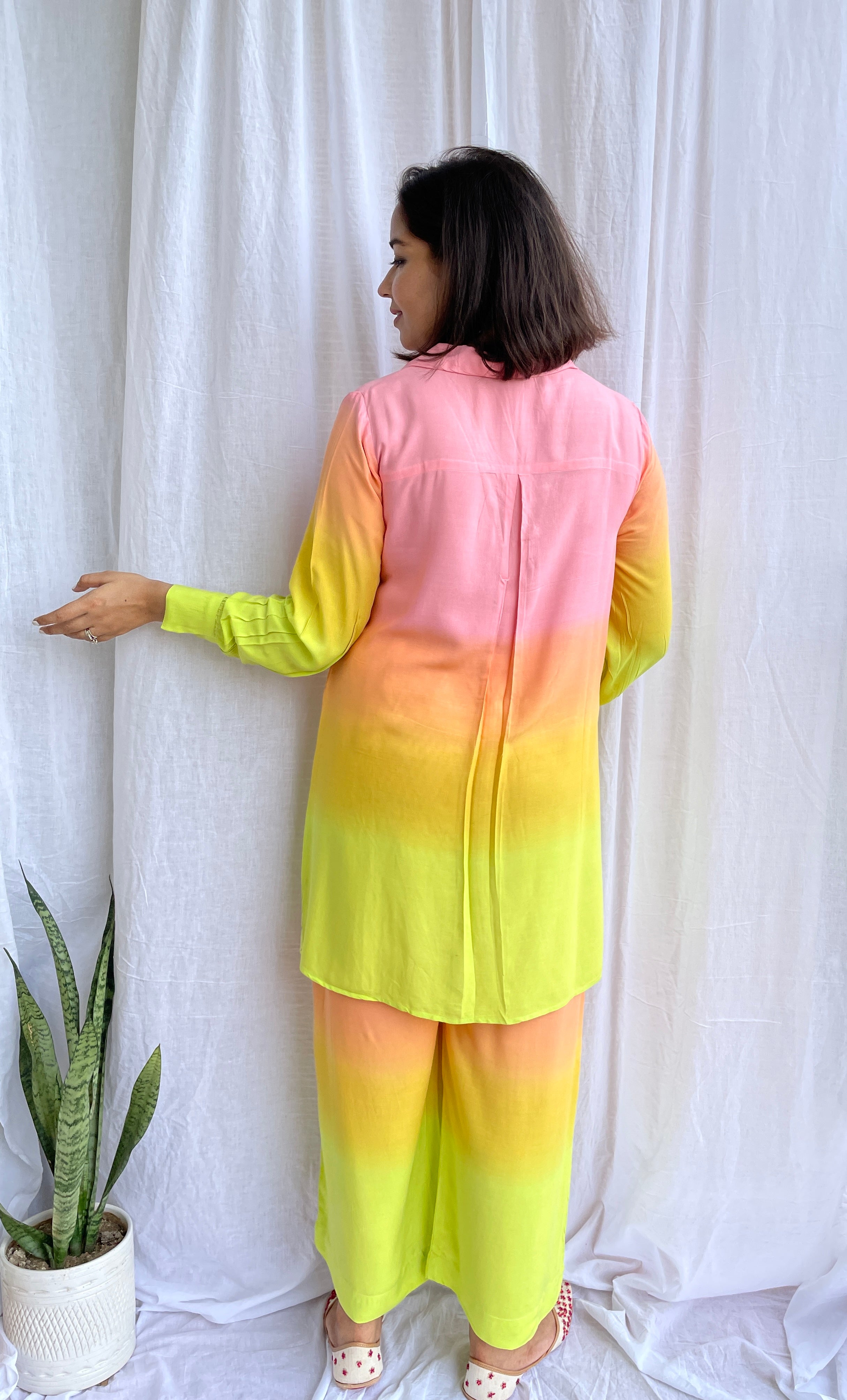 Pink & Lemon Ombre Co-ord Set image 2