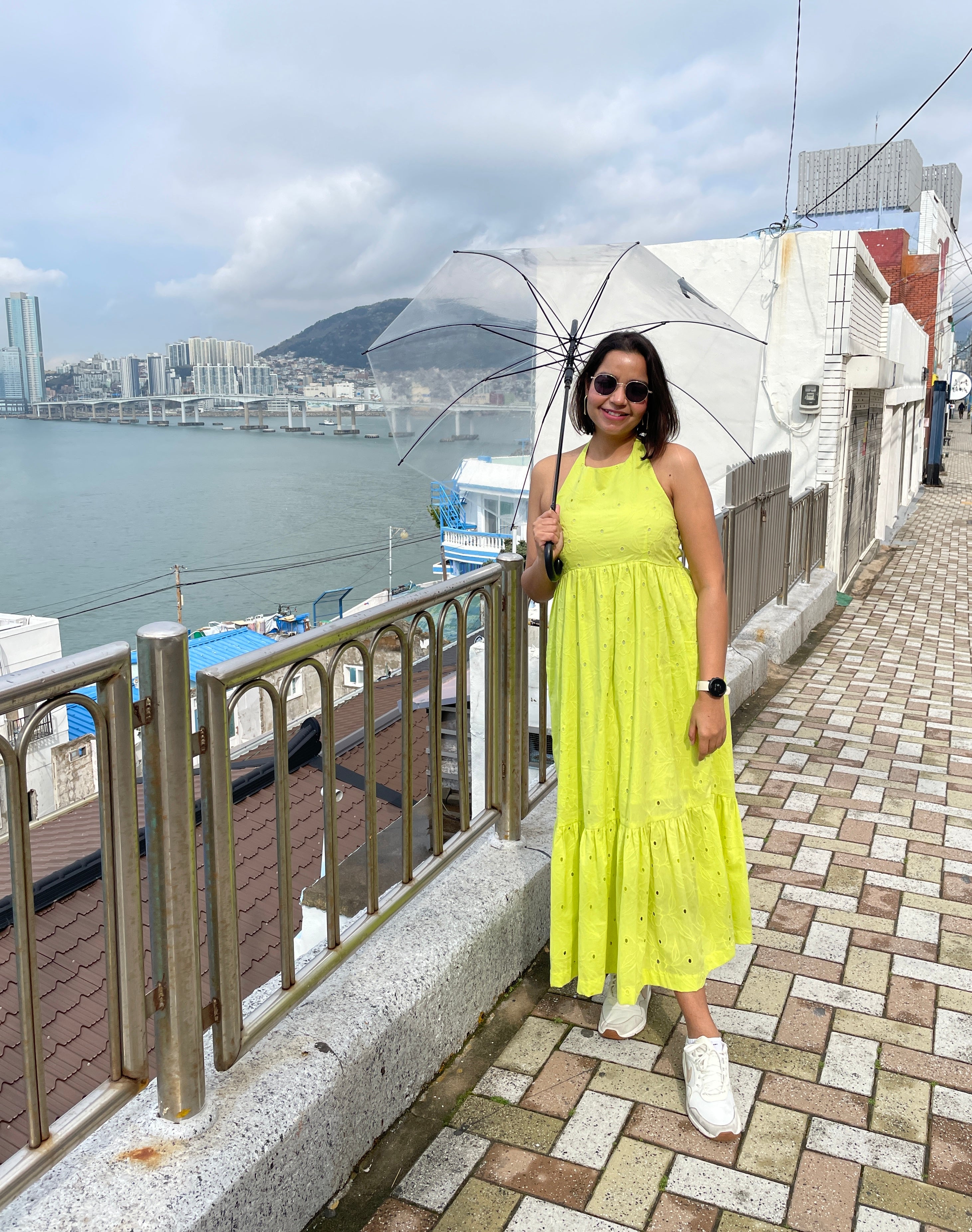 Lime Green Halter Dress image 4