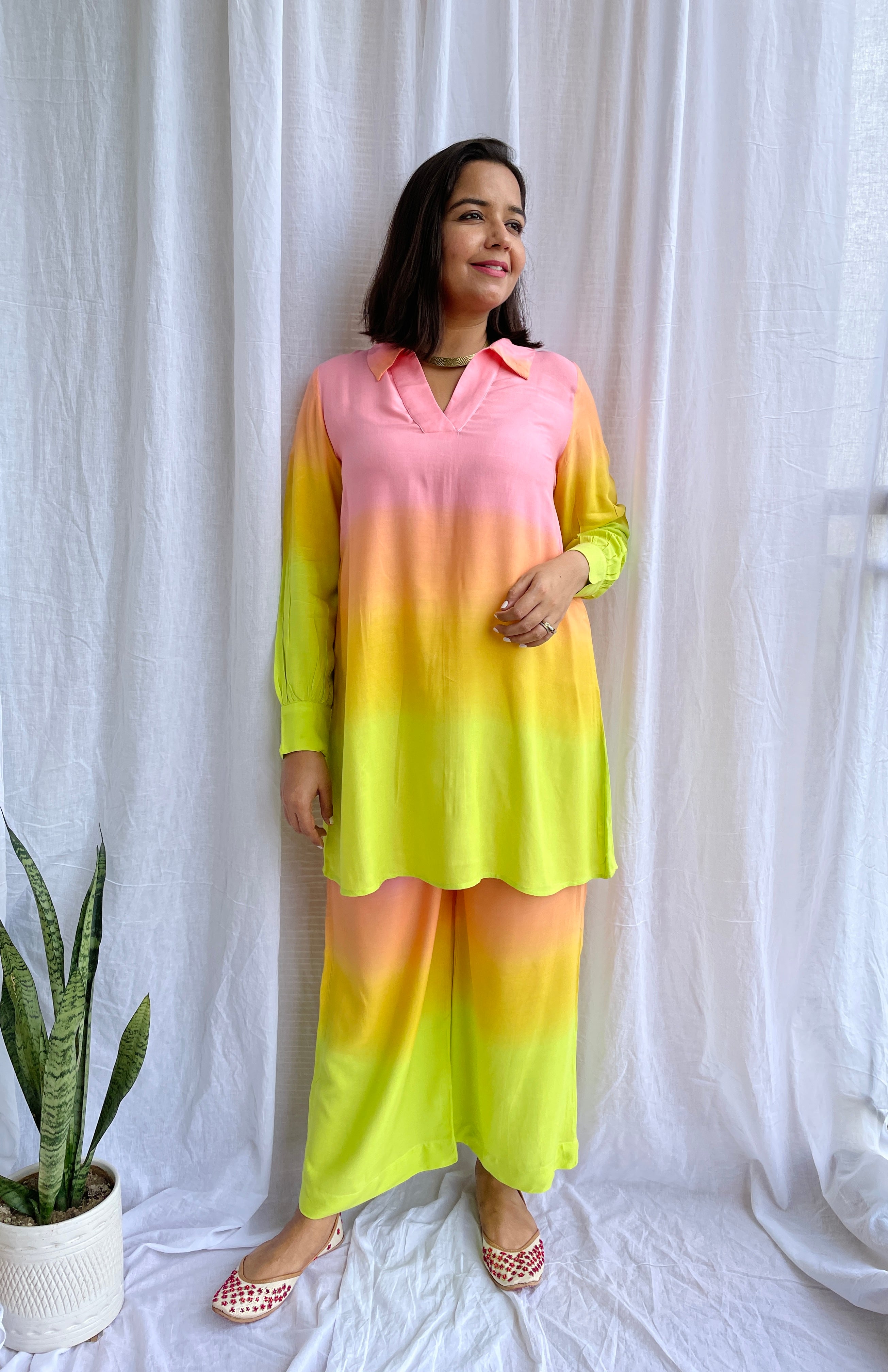 Pink & Lemon Ombre Co-ord Set image 0