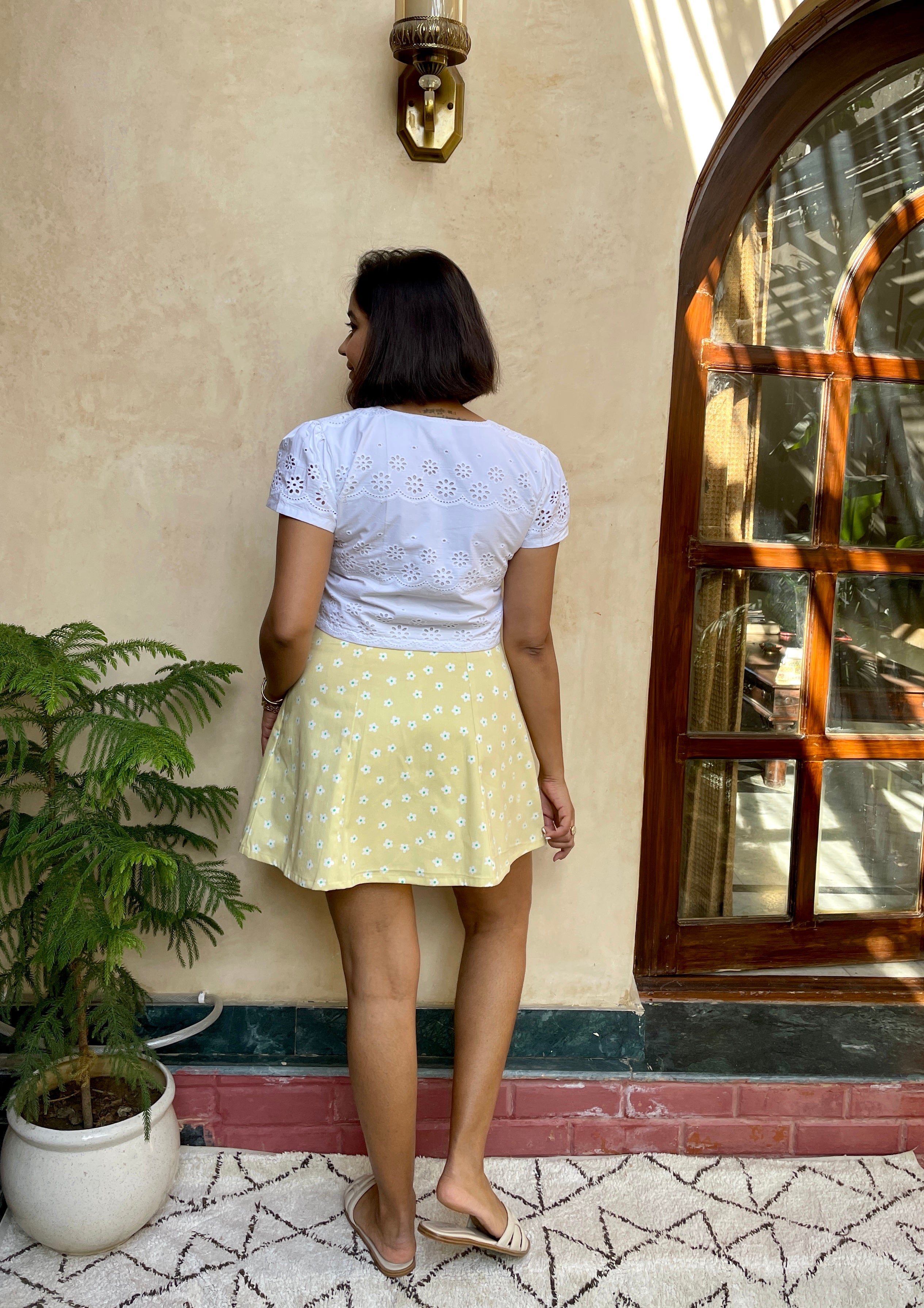 White Hakoba Crop Top image 1