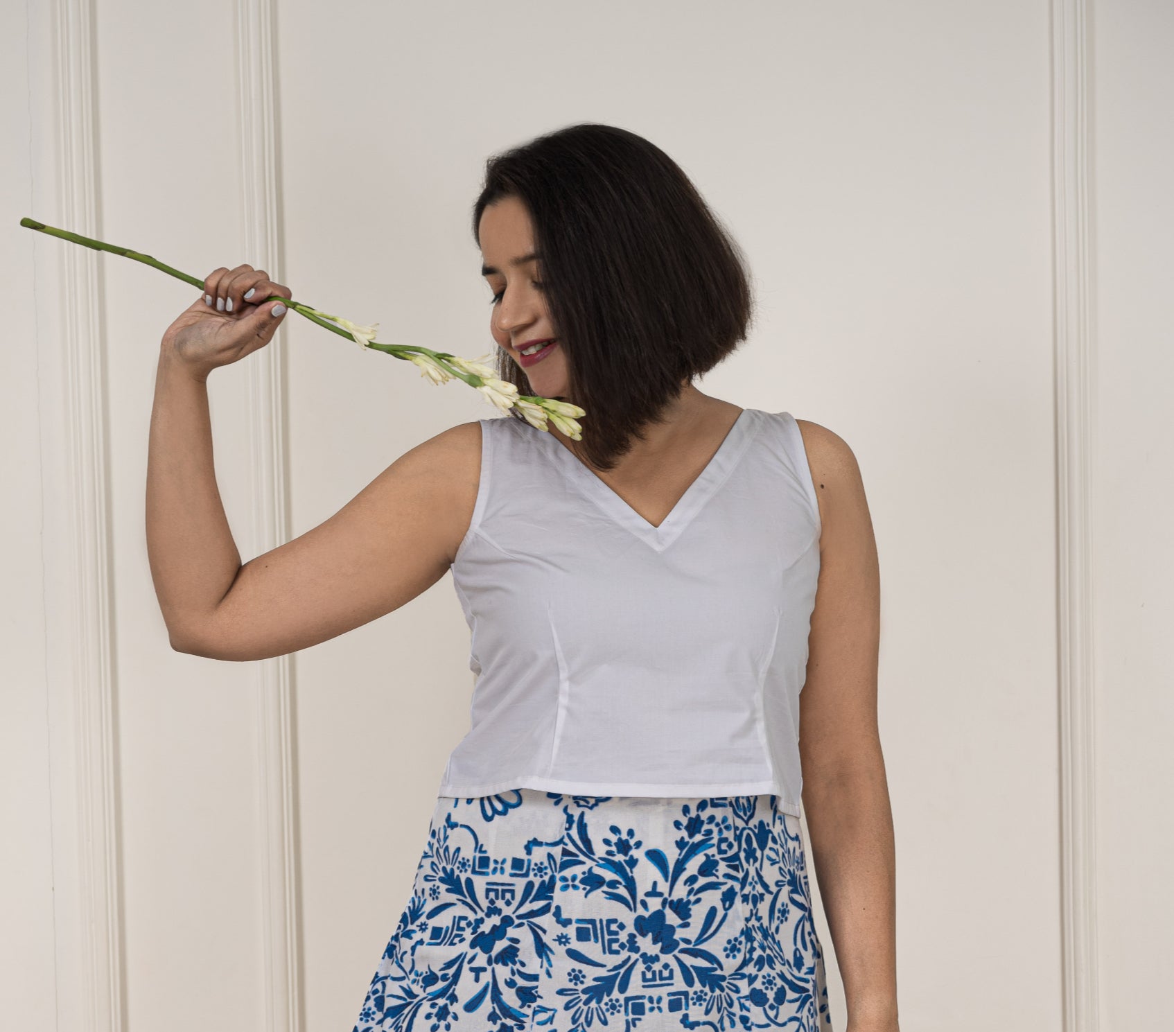 White Cotton Top image 0