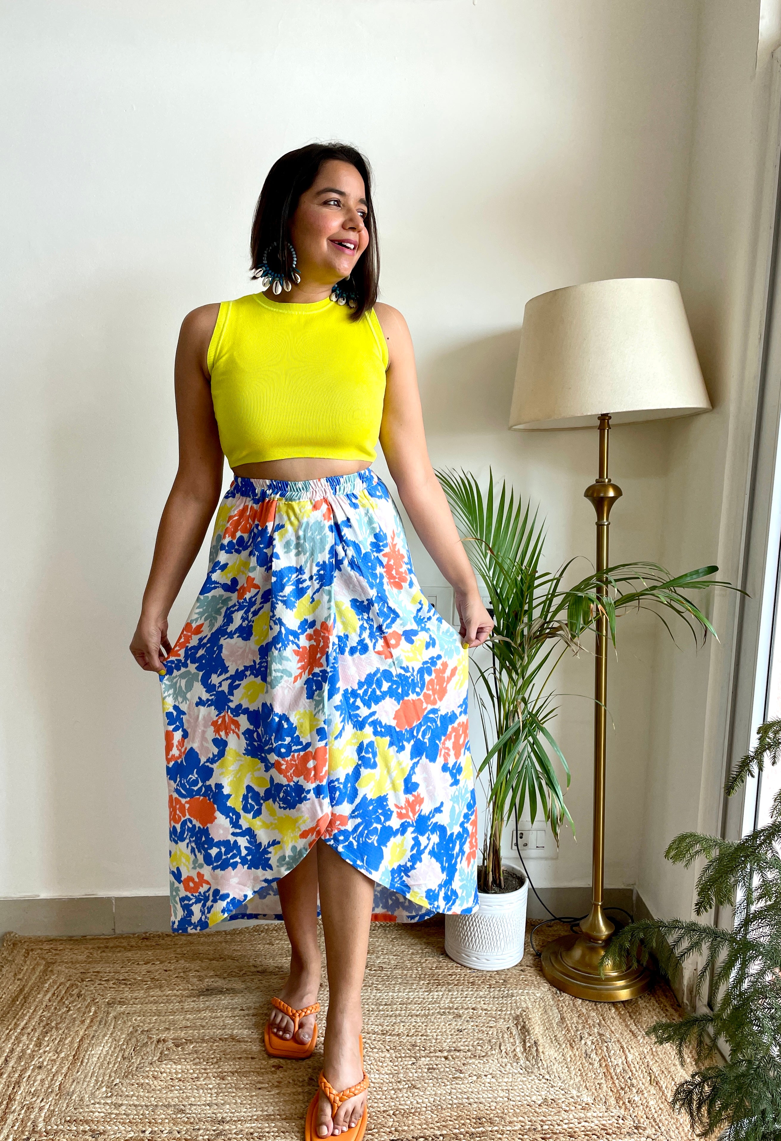 Multicolor Dhoti Skirt image 2