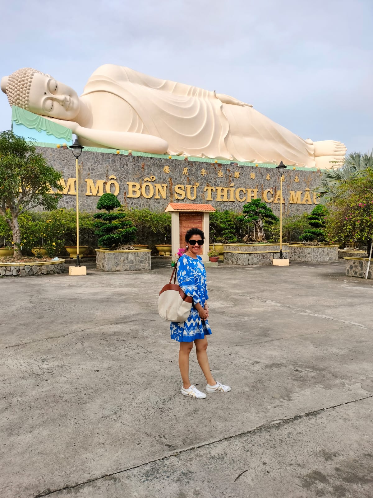 Blue Balloon Sleeves Skater Dress image 11