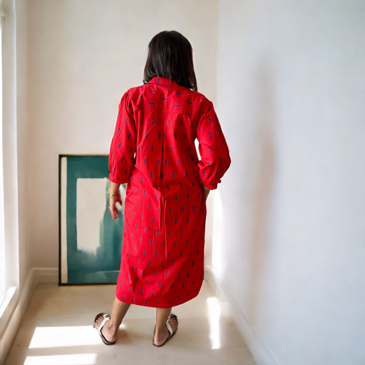 Red Anti Fit Kurta Dress image 1