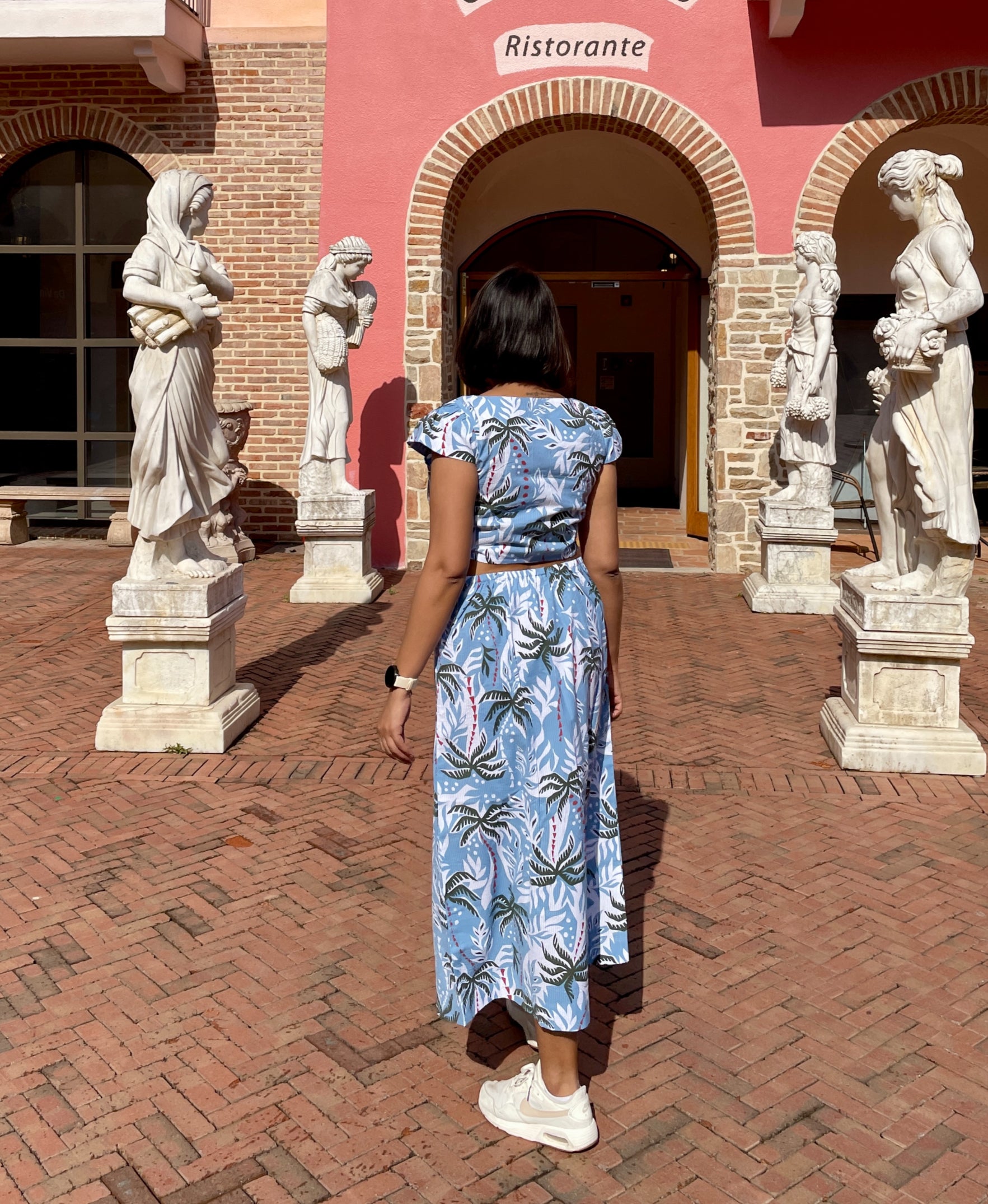 Blue Topical Printed Co-ord Set image 1