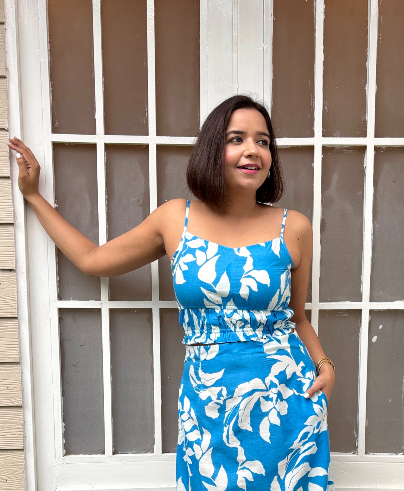 Blue Breeze Cotton Crop Top image 0