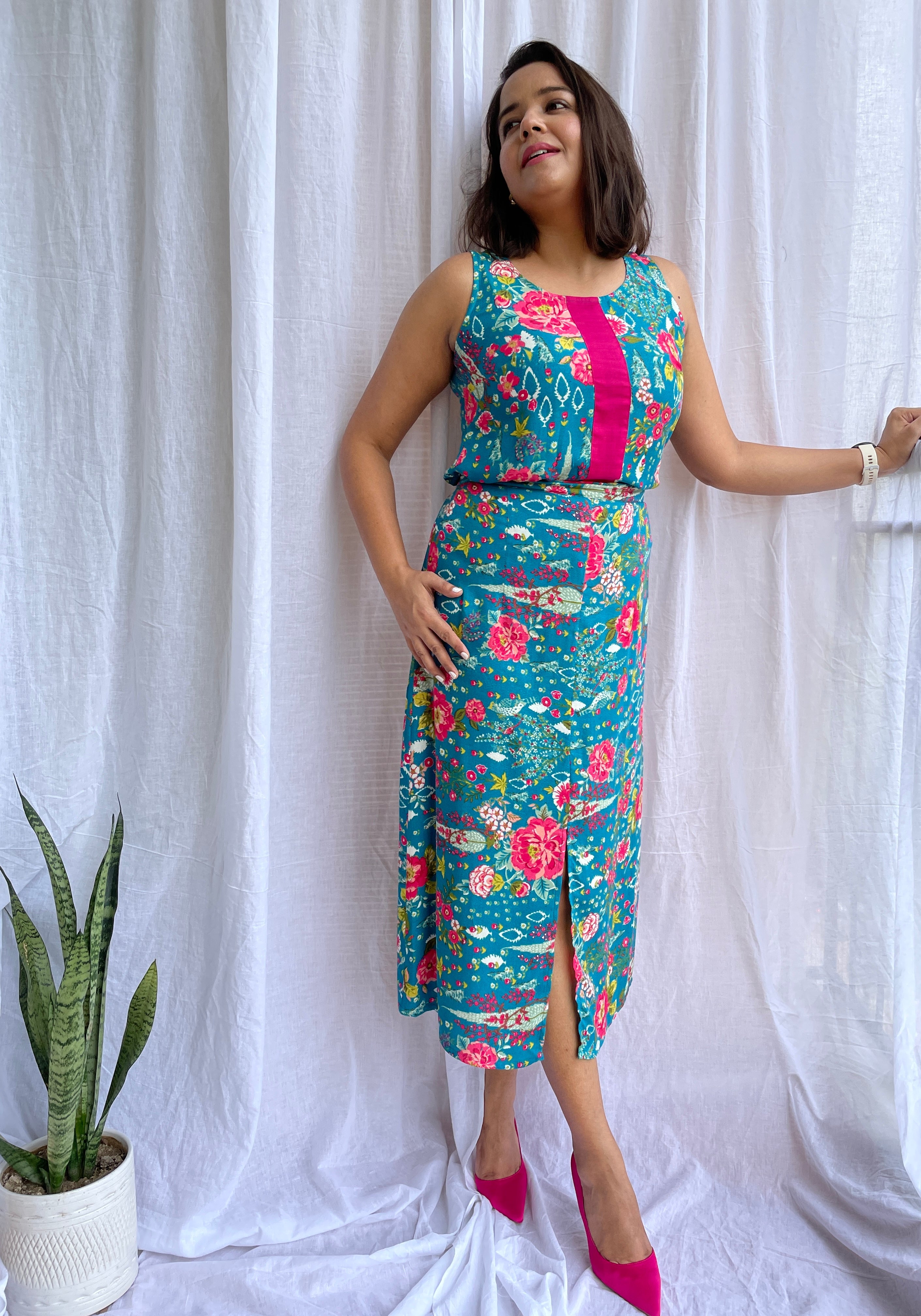 Green Floral Co-ord Set image 4