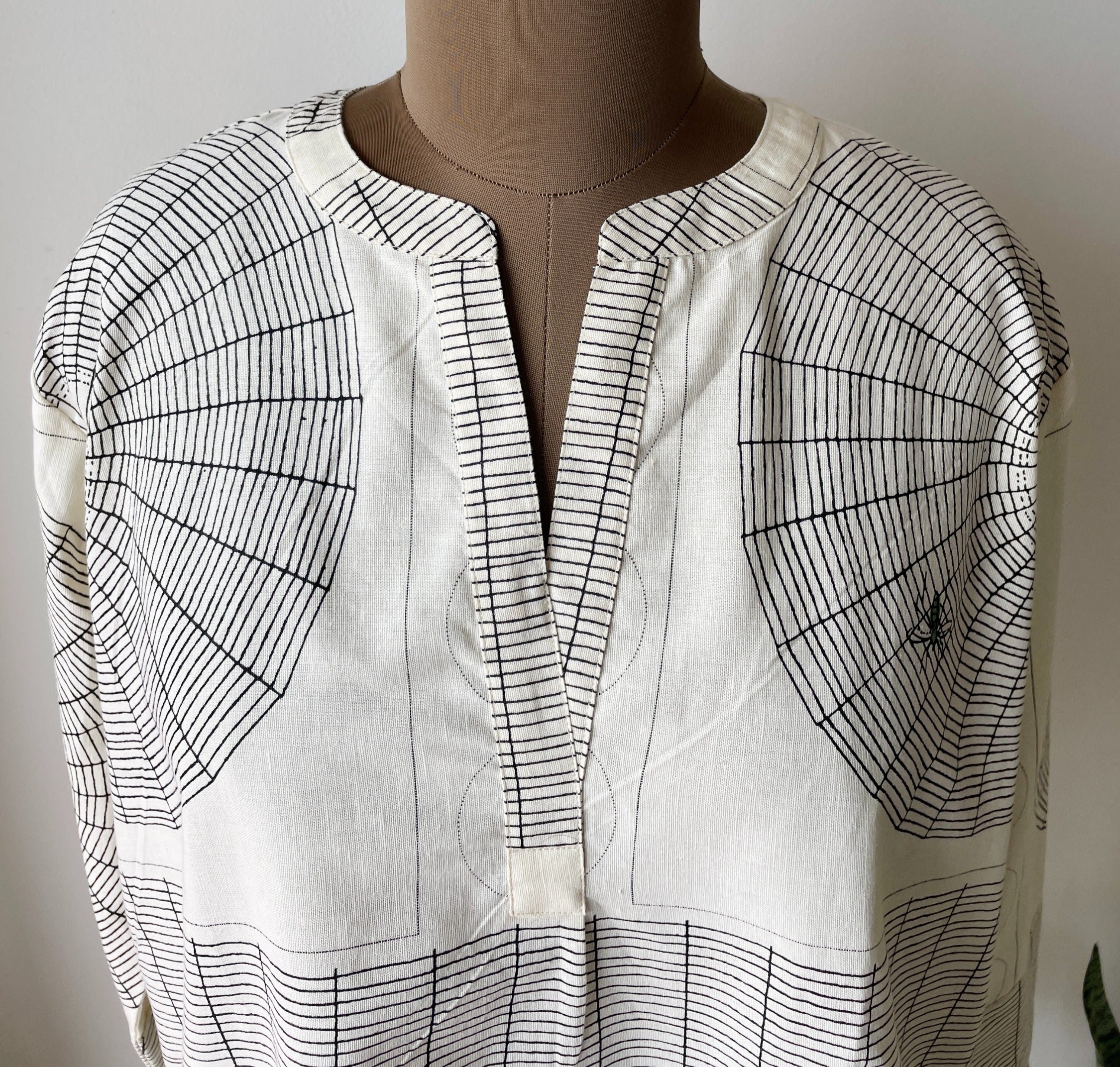 Quirky Print Beige Top image 3