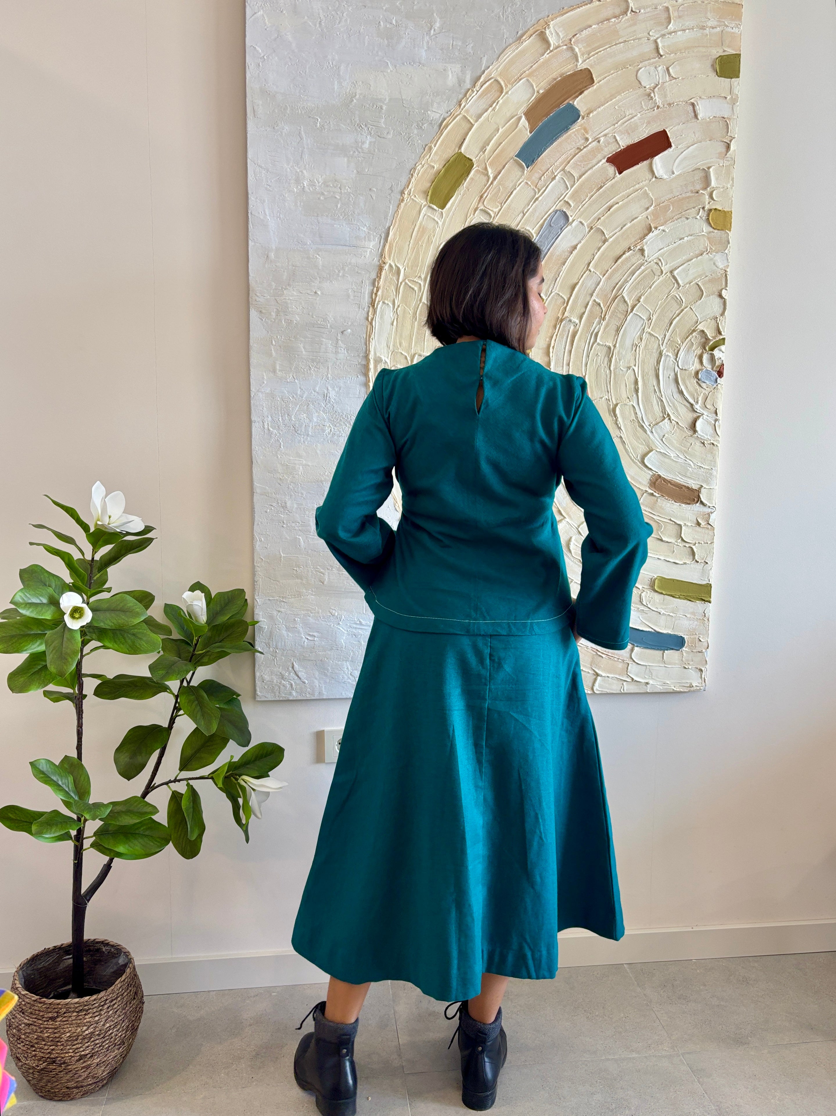 Emerald Winter Flannel Coord Set