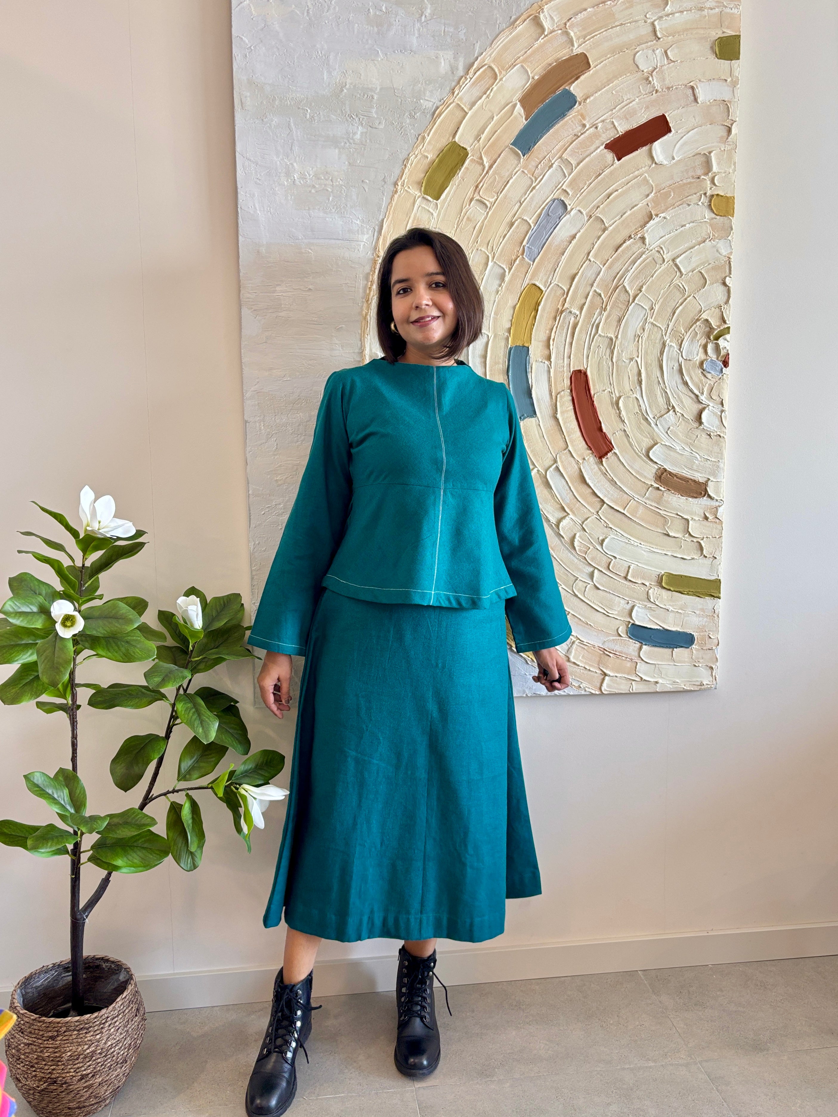 Emerald Winter Flannel Coord Set