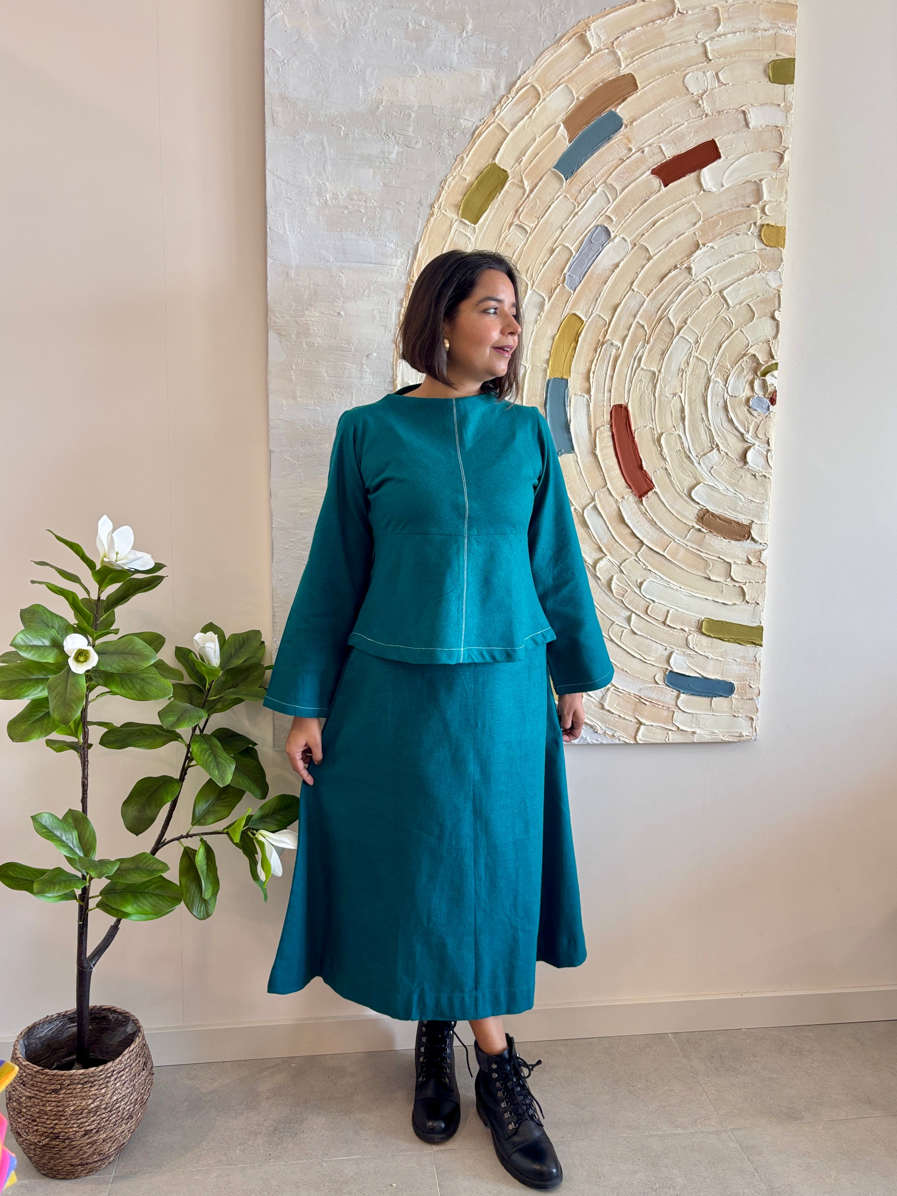 Emerald Winter Flannel Coord Set