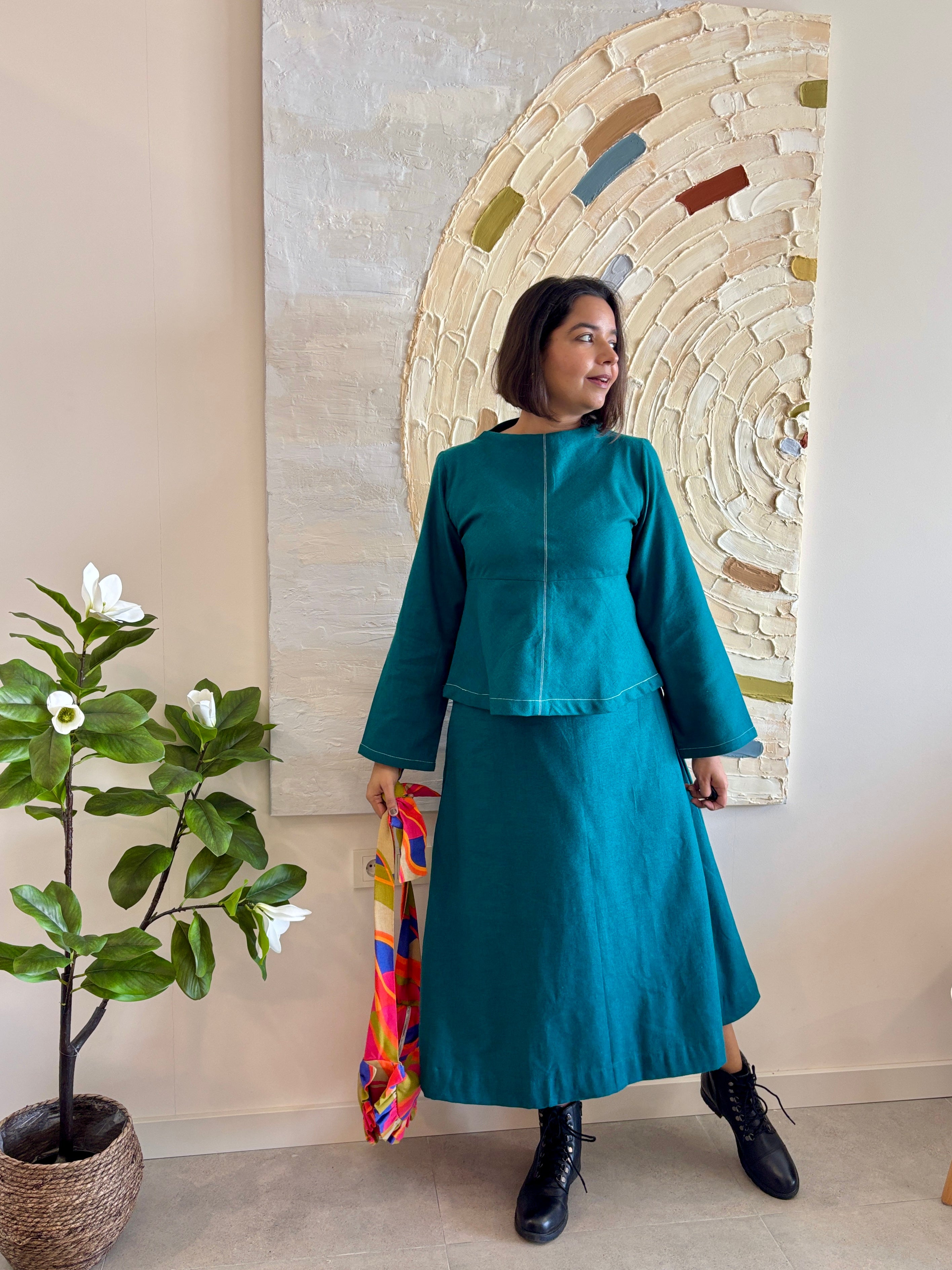 Emerald Winter Flannel Coord Set