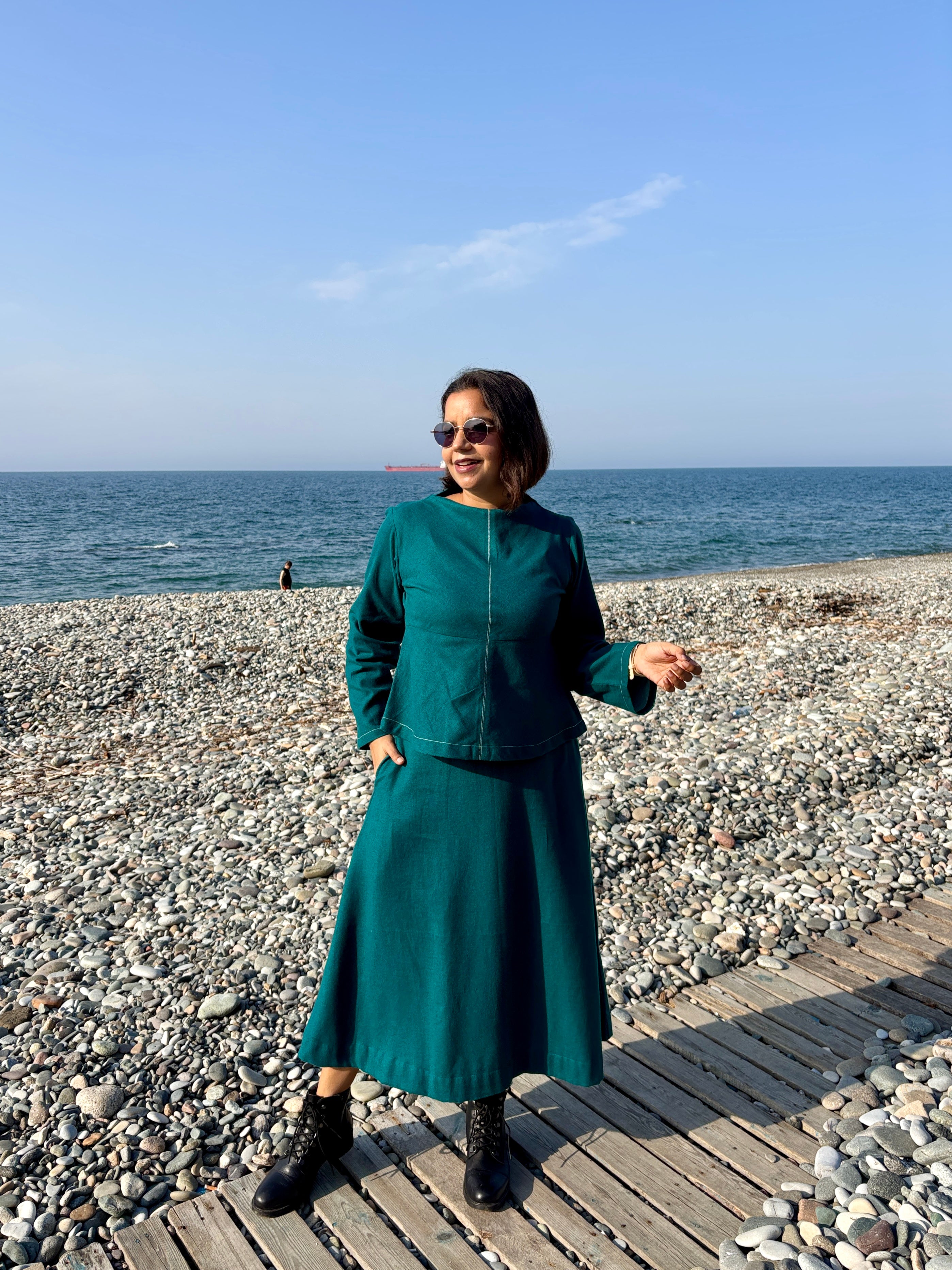 Emerald Winter Flannel Coord Set