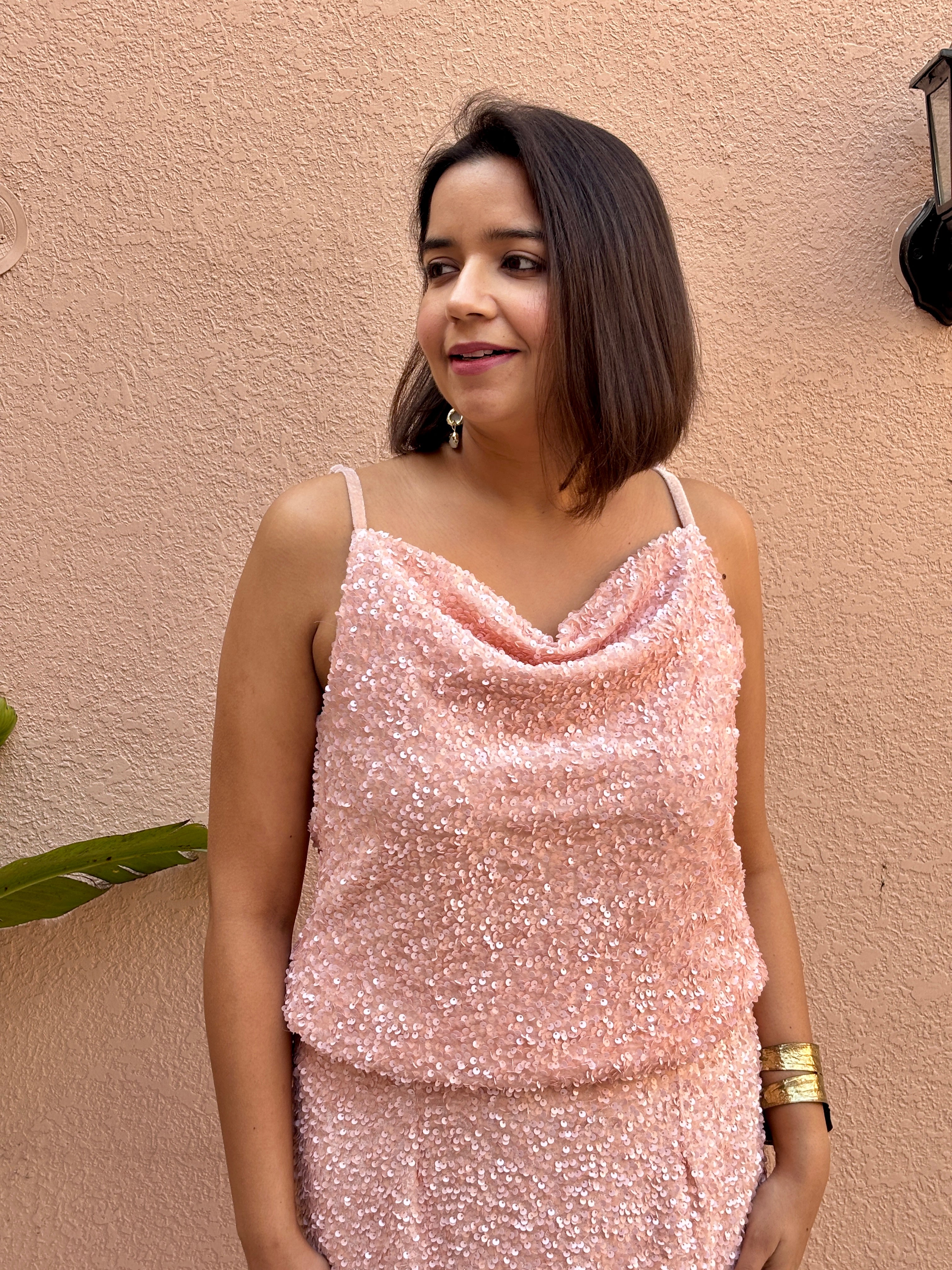 Blush Sequin Co-ord Set