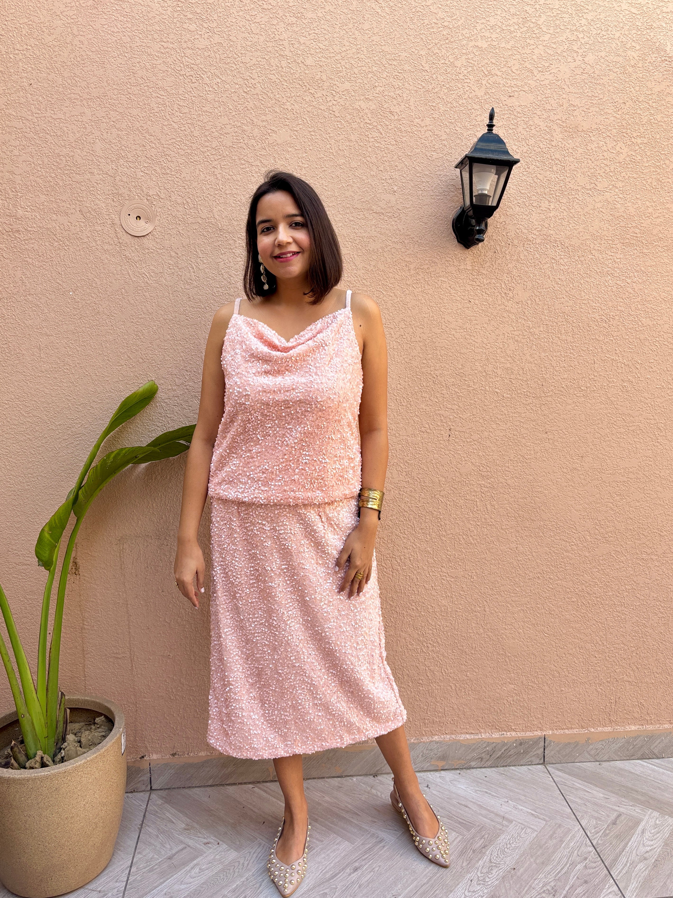 Blush Sequin Co-ord Set