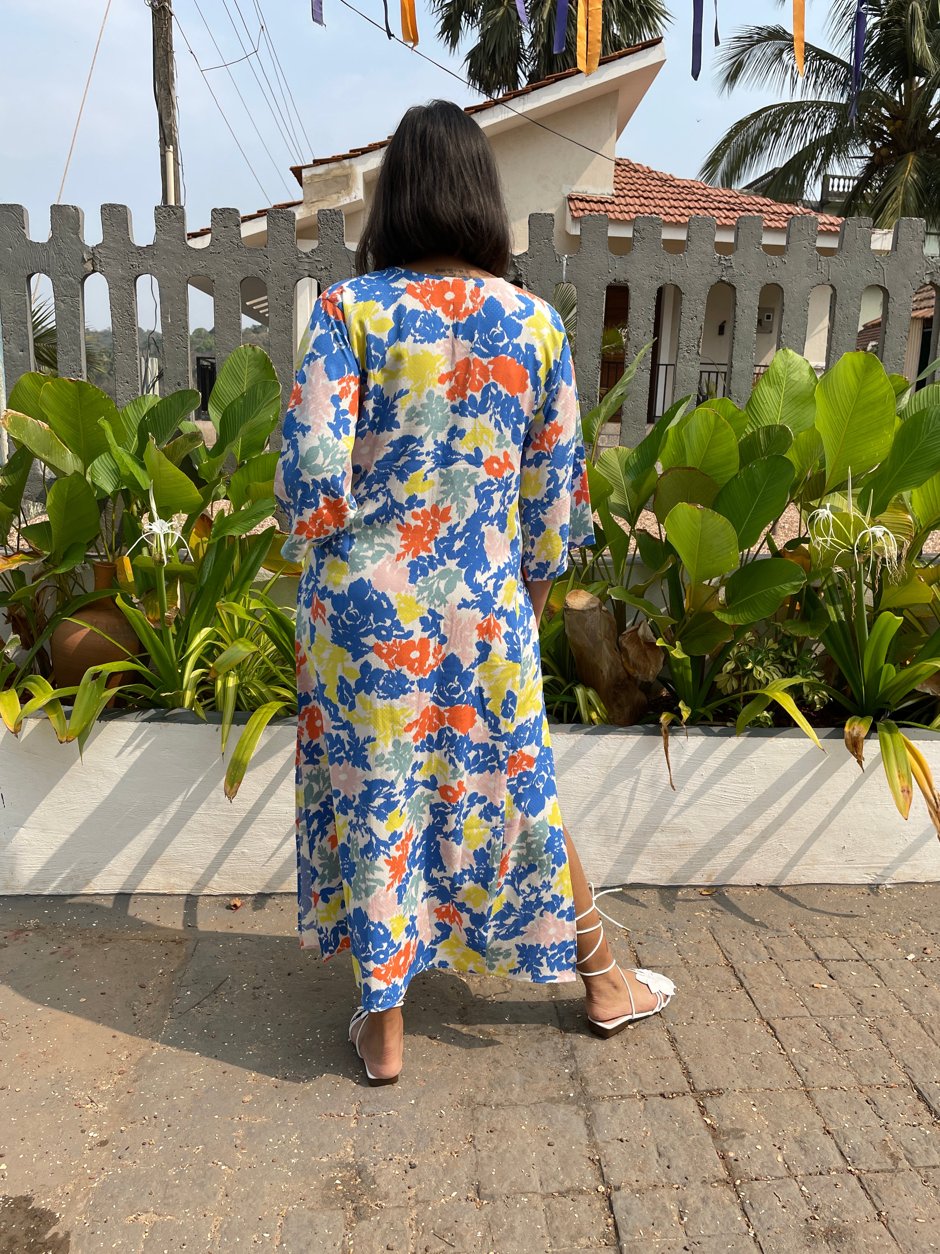 Multicolor Anti fit Long Dress image 4