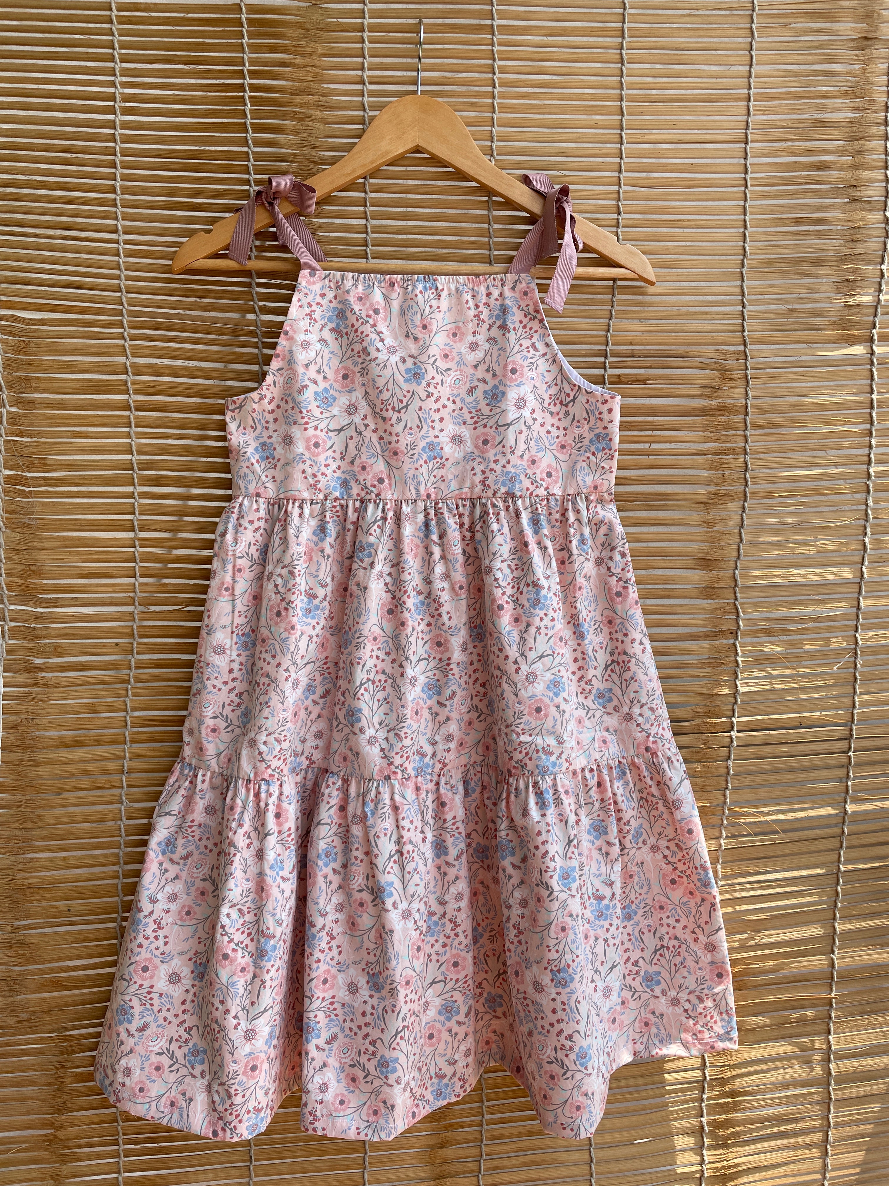 Baby Pink Tie Up Dress image 0