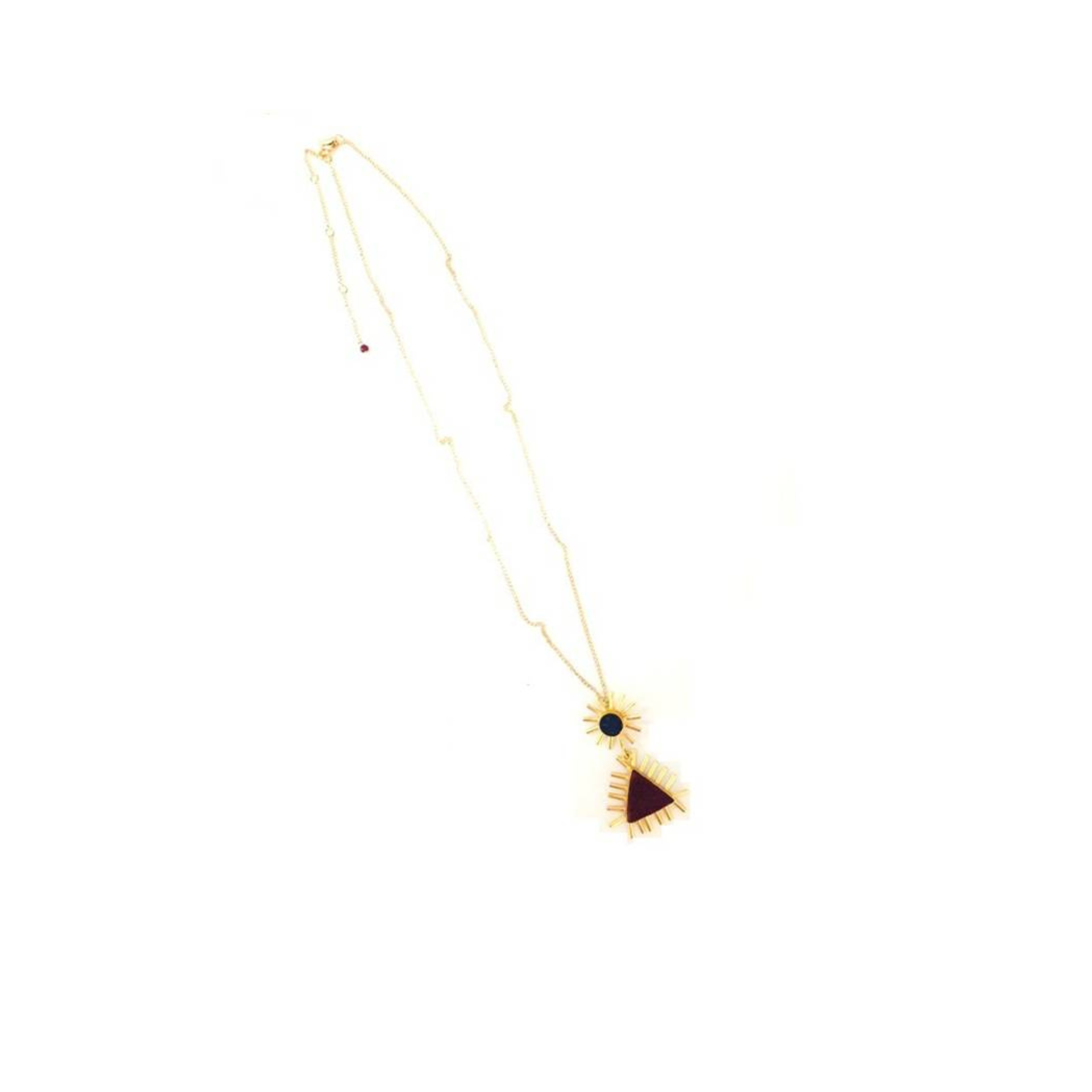 Natural Druzy Pendant Necklace image 1