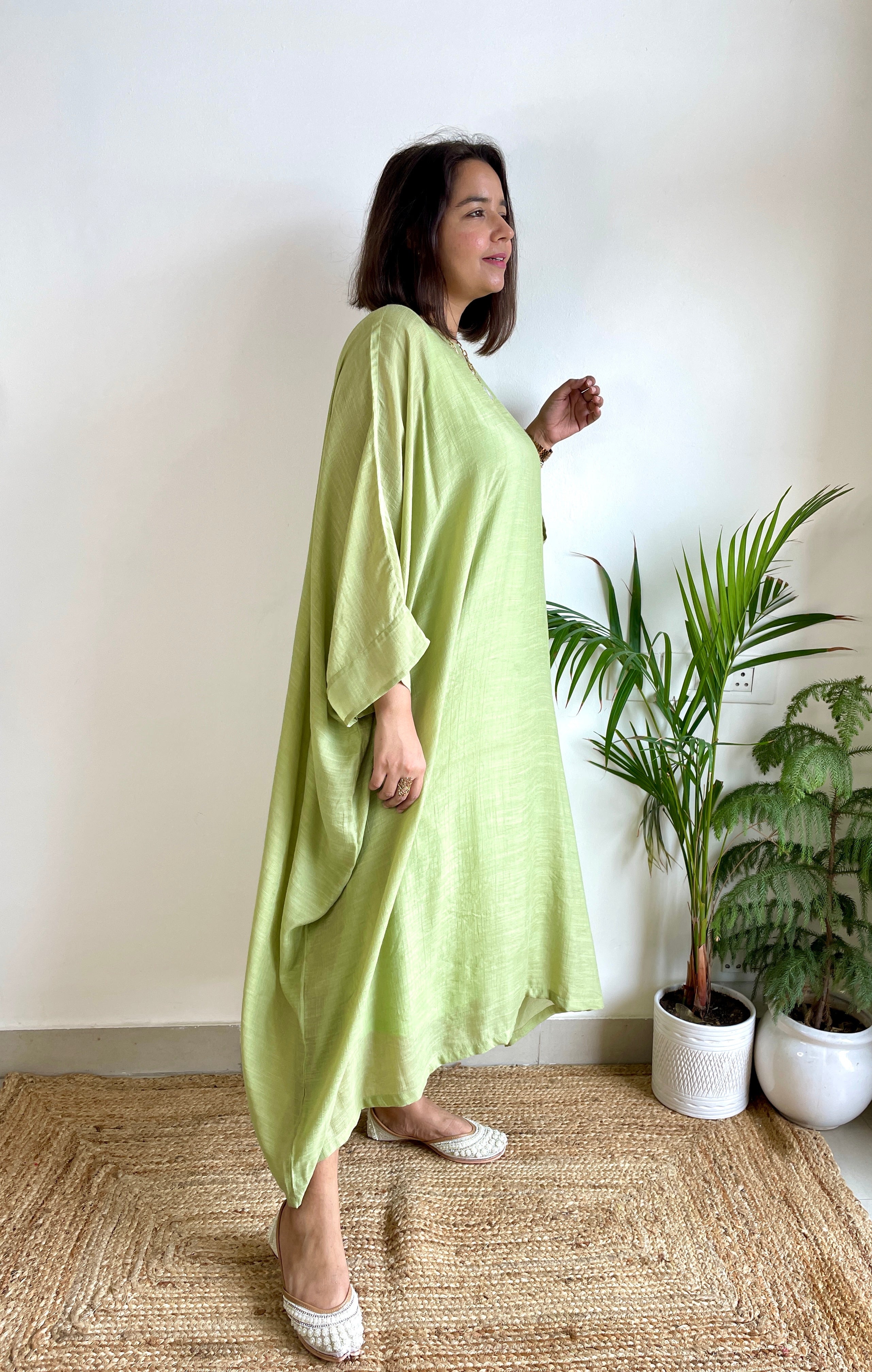 Olive Anti- Fit Kaftan image 3