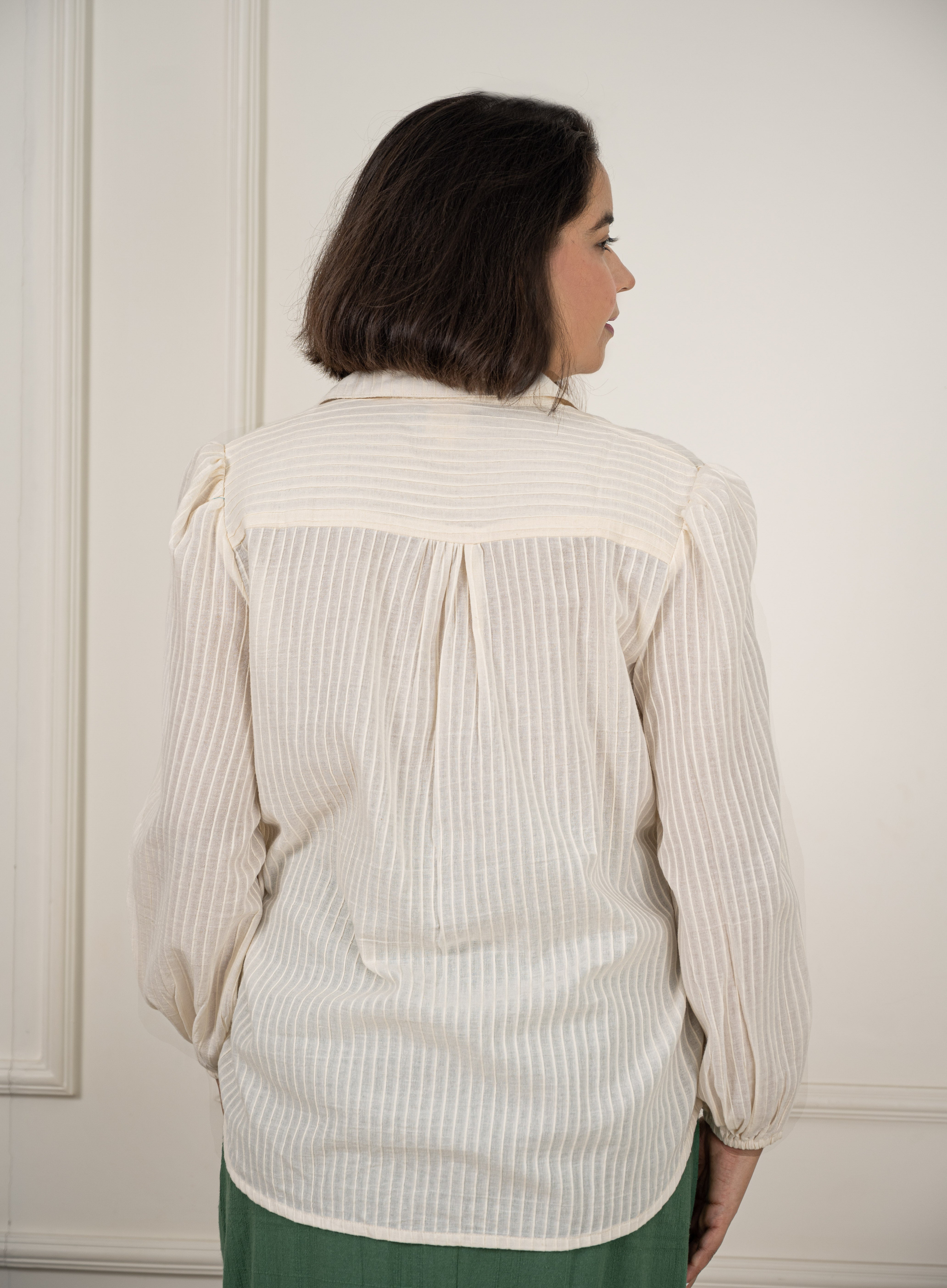 Cream Oversized Shirt image 1