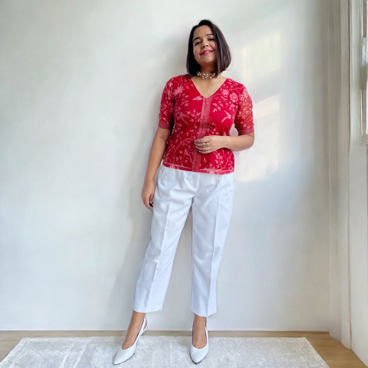 Red Organza Top image 1