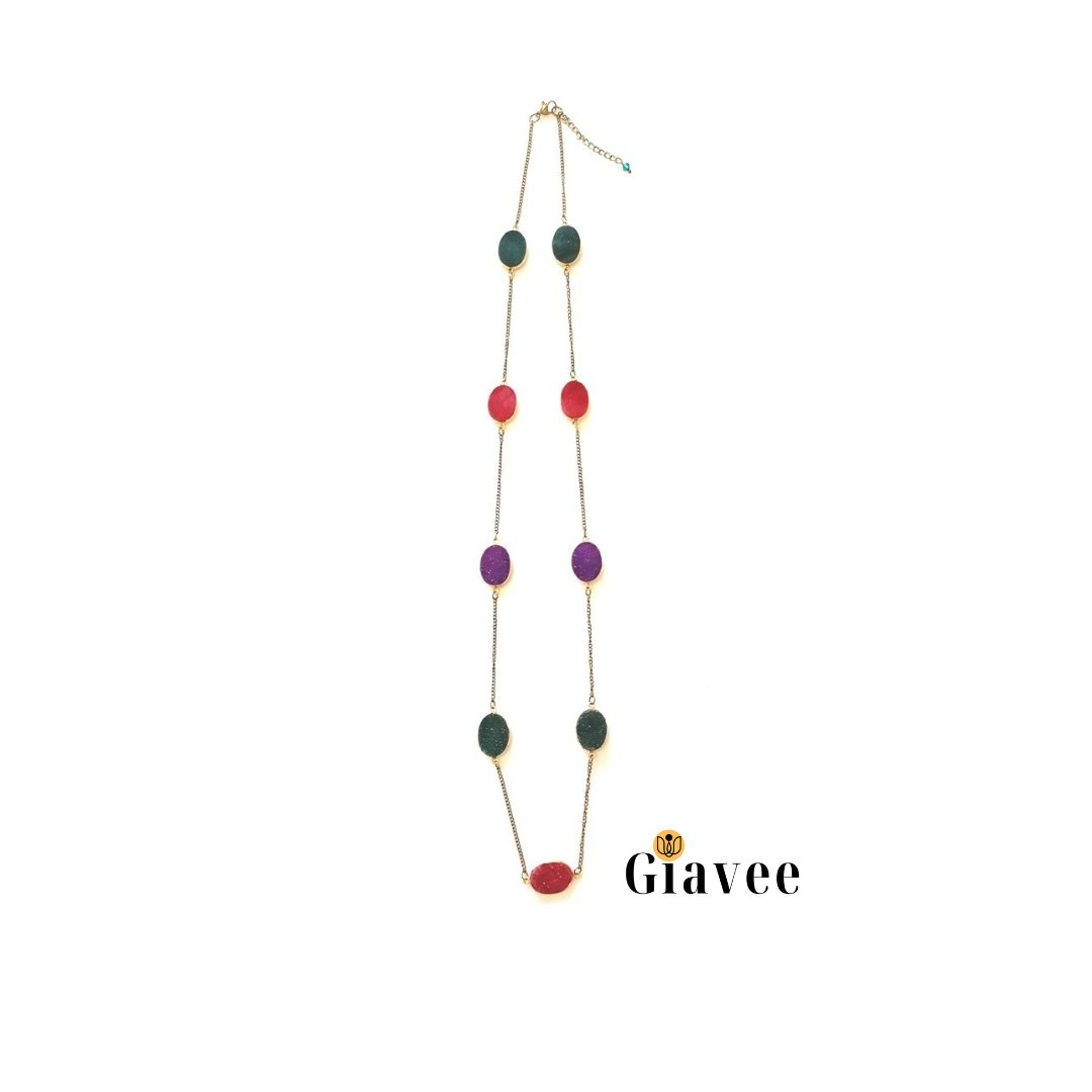 Multi Semi-Precious Stone Necklace image 1