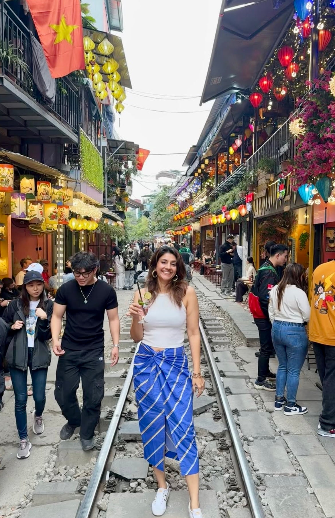 Blue Stripe Knot skirt image 2