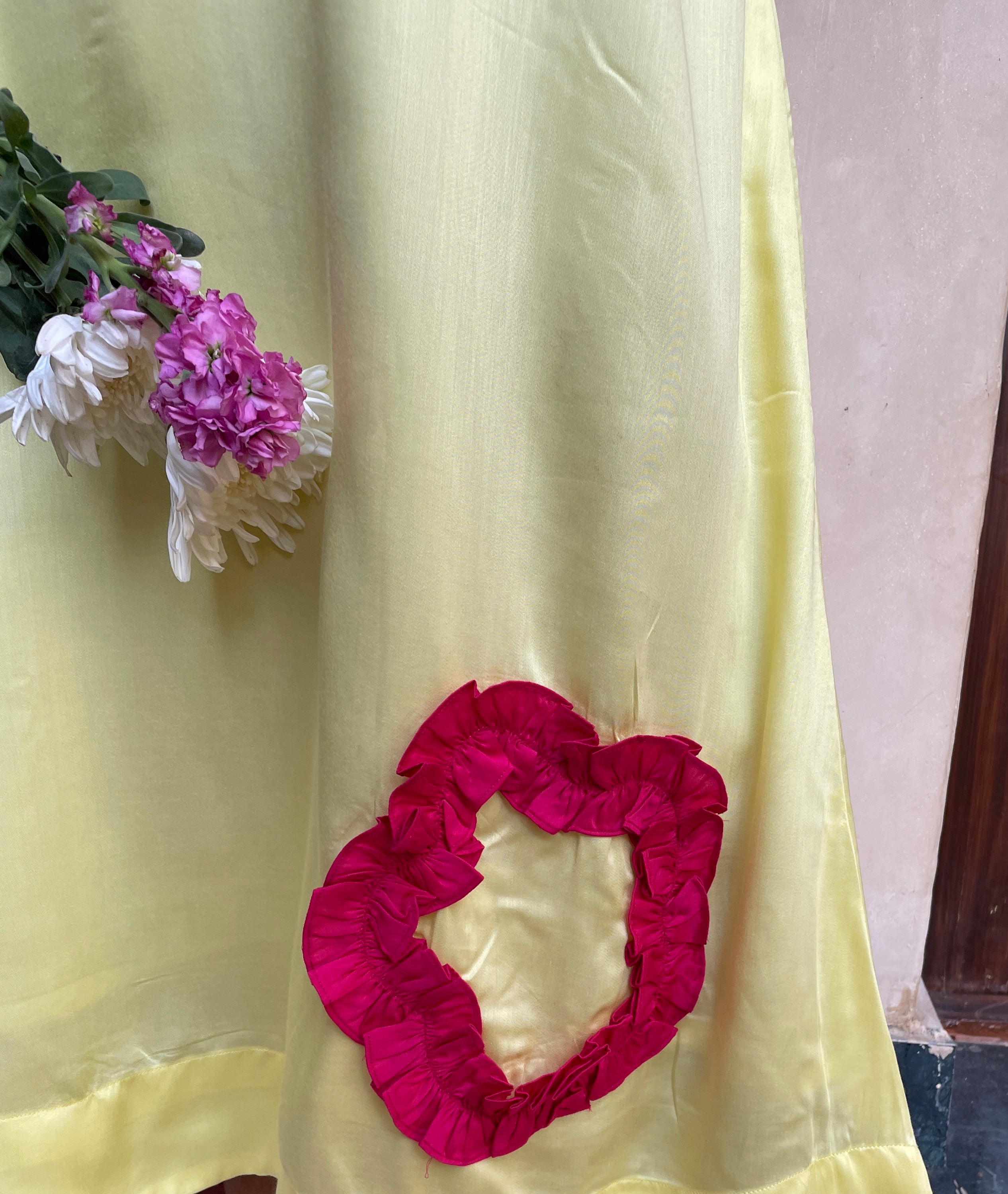 Yellow A Line Strappy Maxi Dress image 5