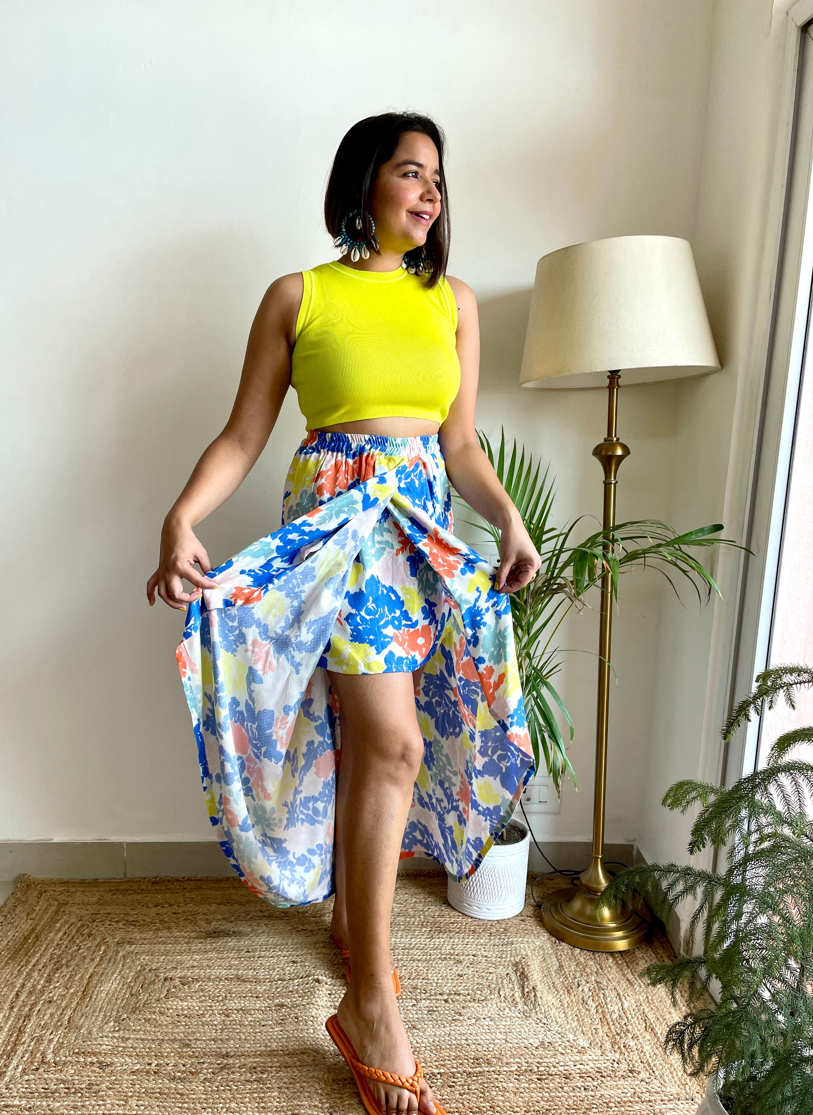 Multicolor Dhoti Skirt image 3