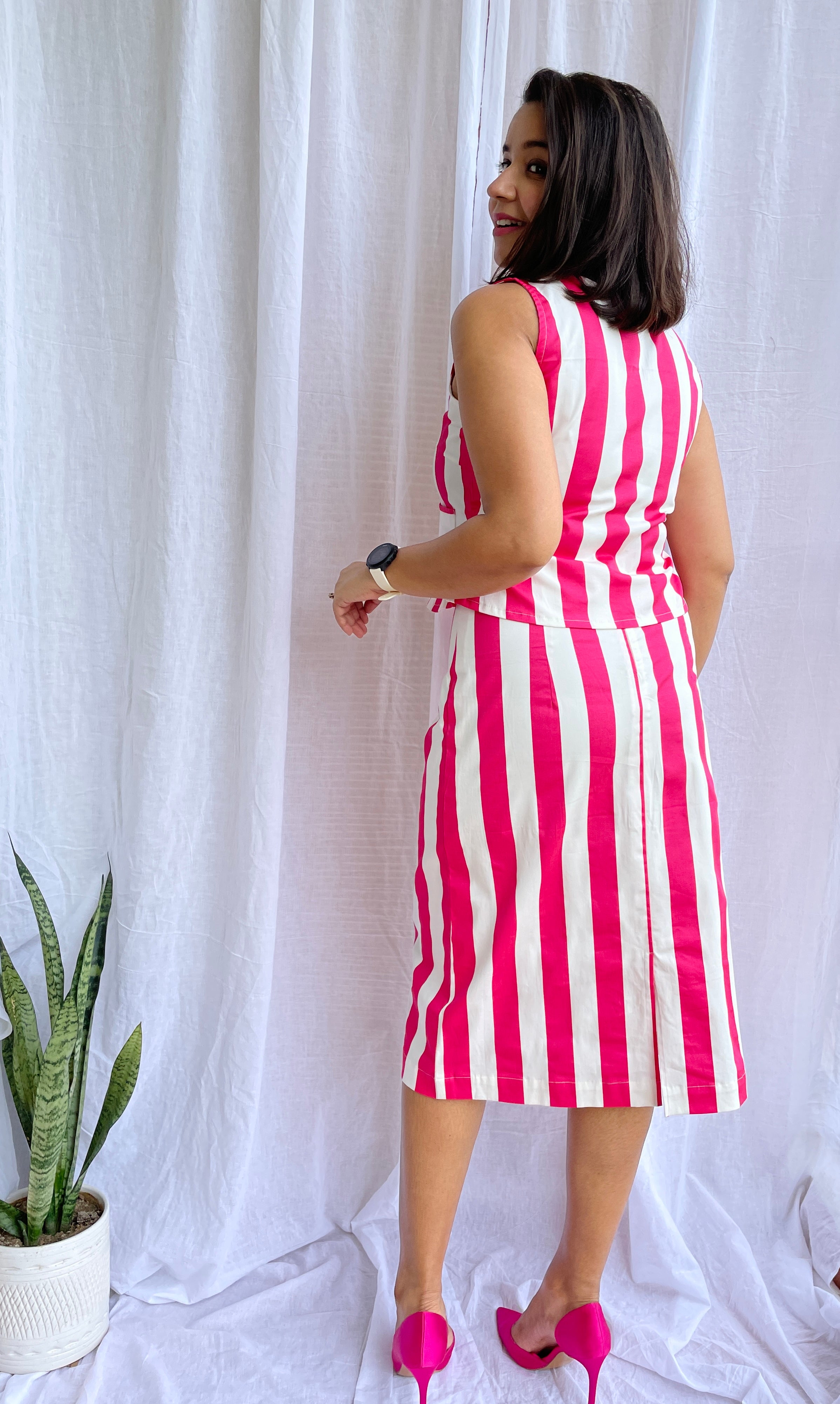 Pink Stripe Co-ord Set image 5
