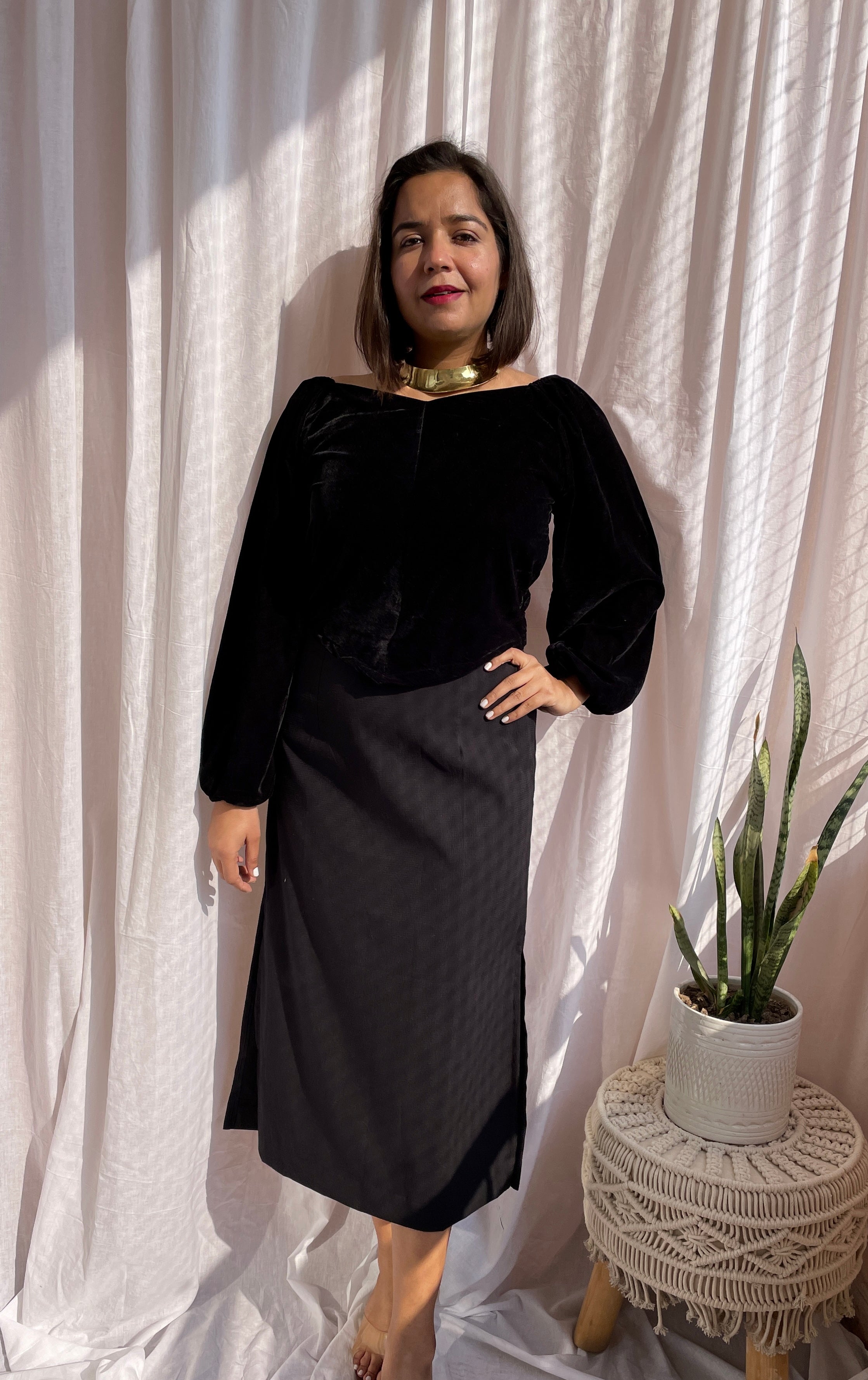 Black Velvet Top image 1