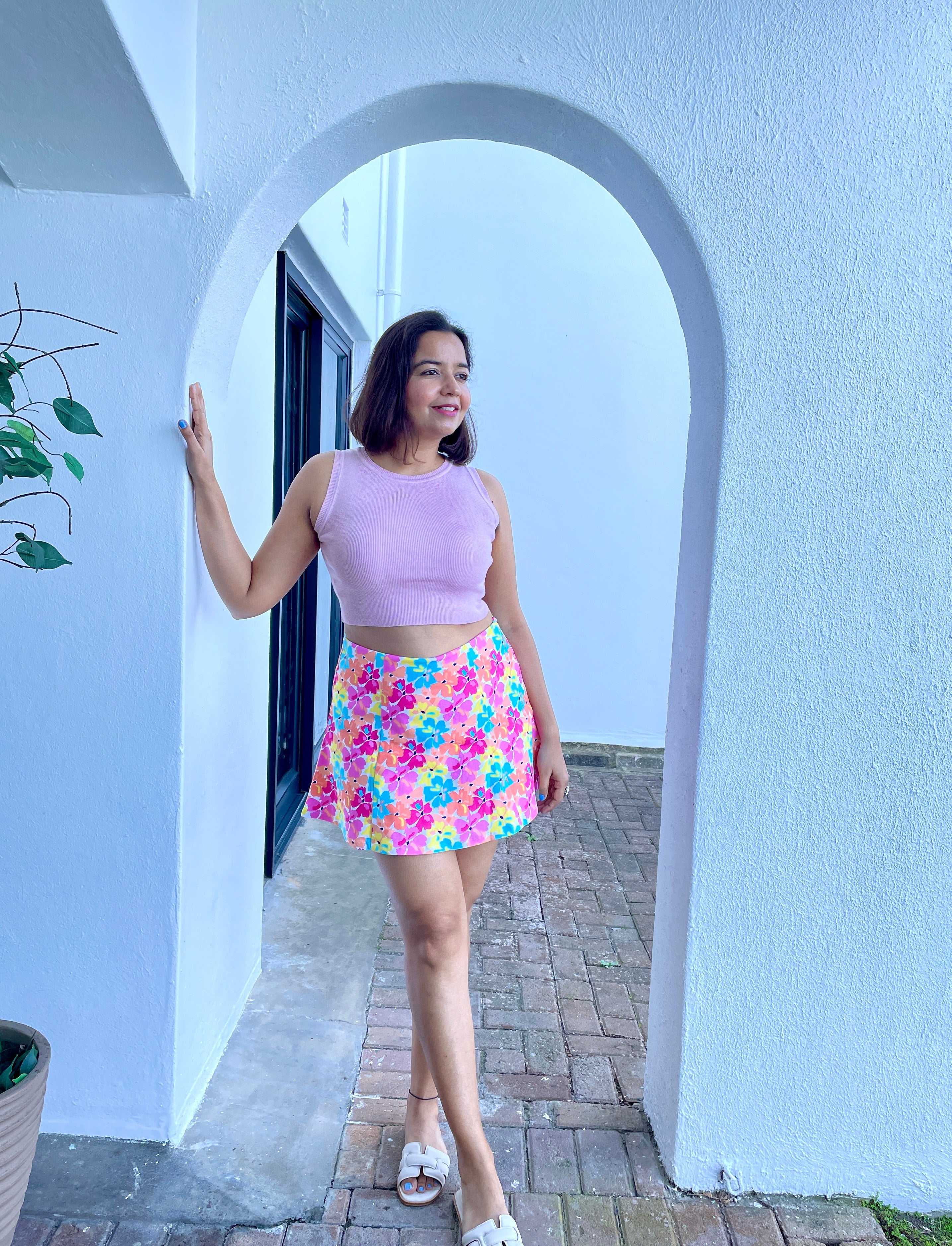 Floral Print High Rise Skorts image 0